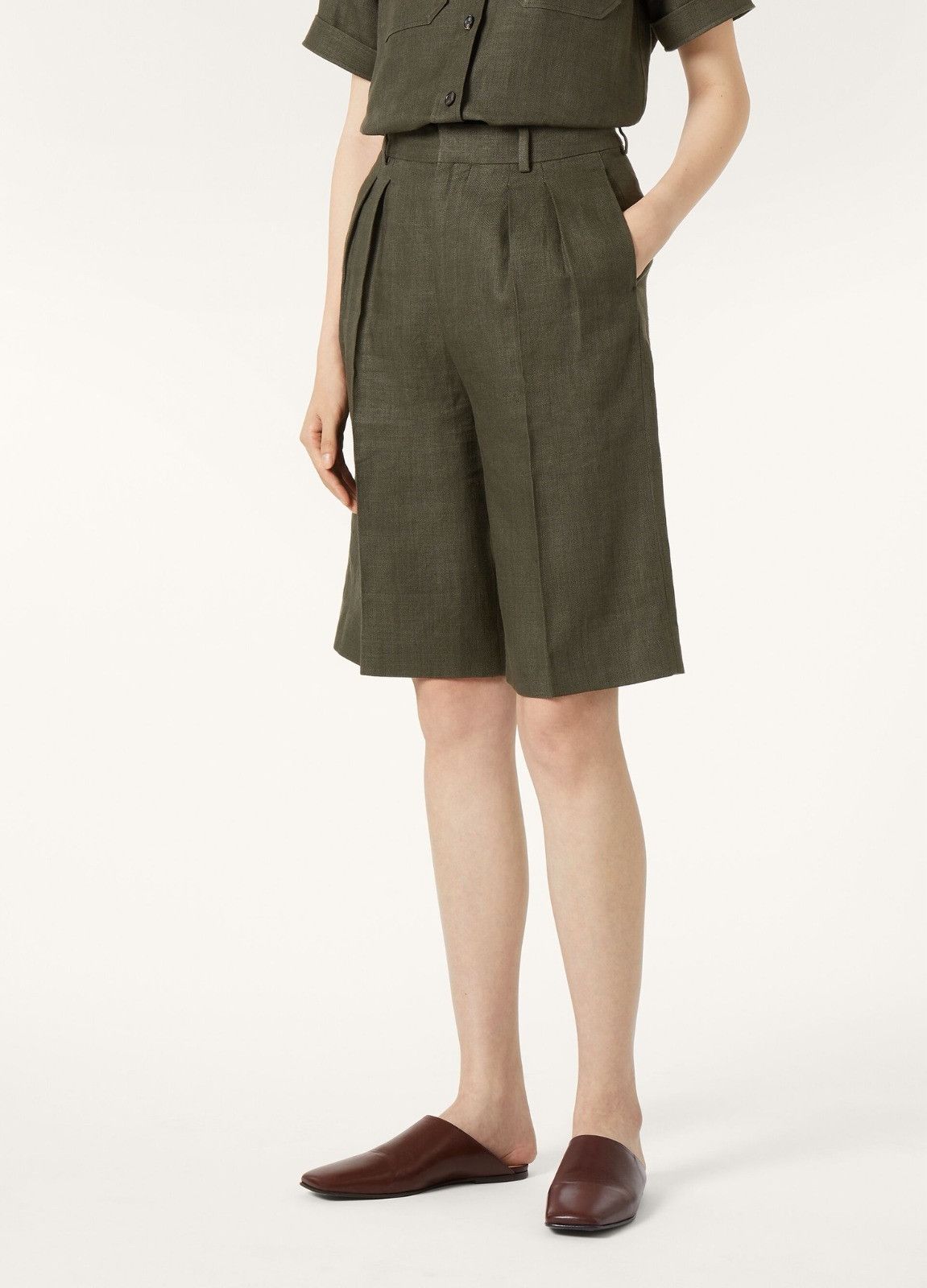 Loro Piana o1srvl11e0526 FAP2806 Digby Bermuda Short in Green Size 26" / US 2 / IT 38 - 6 Thumbnail