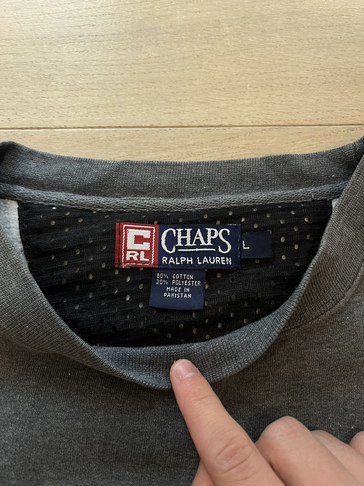 Chaps × Polo Ralph Lauren × Vintage Ralph Lauren Chaps RL Vintage Sweatshirt Made in Pakistan Size US L / EU 52-54 / 3 - 6 Thumbnail