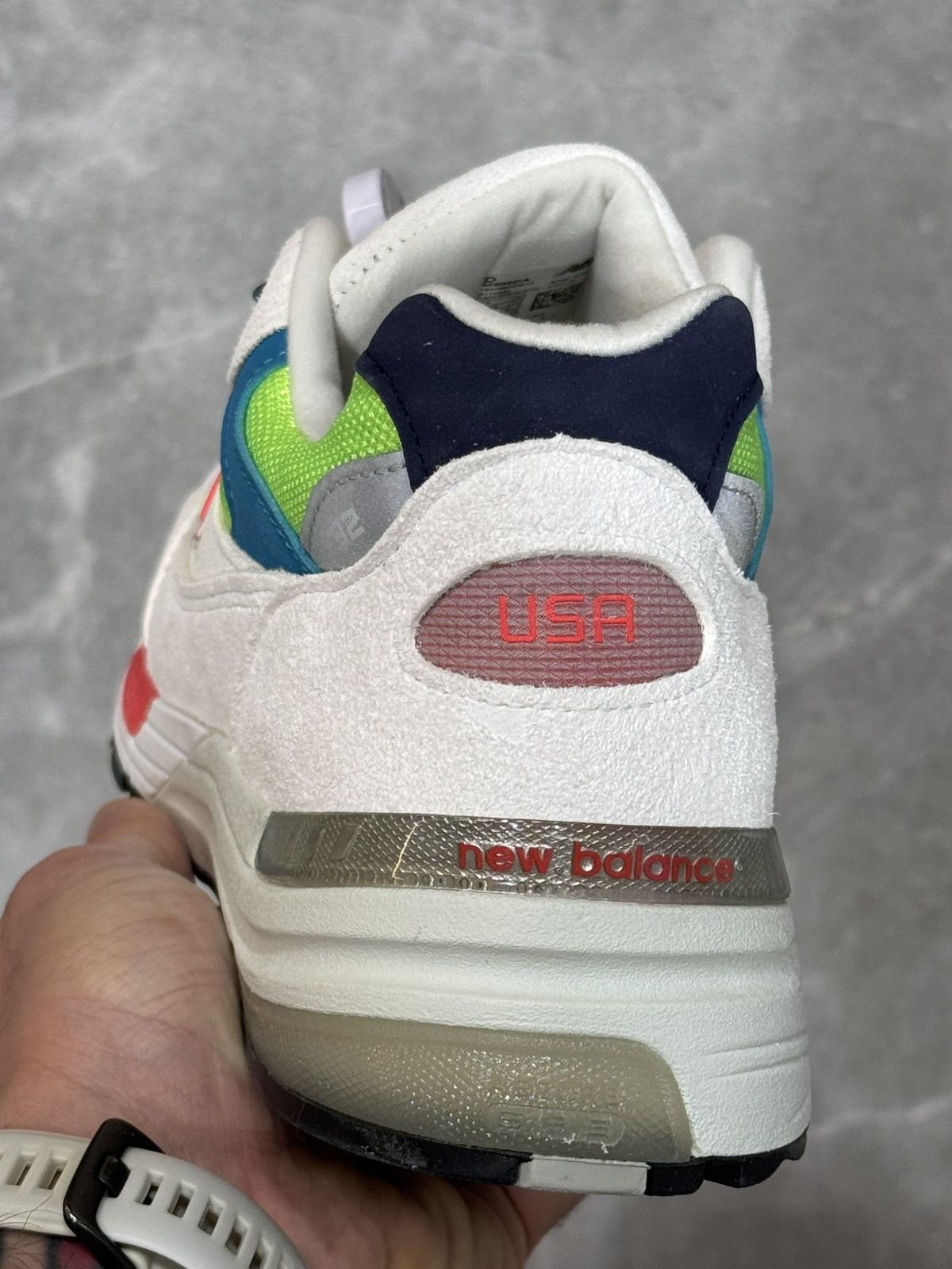 New Balance New Balance 992 Neon White Size US 11 / EU 44 - 5 Thumbnail