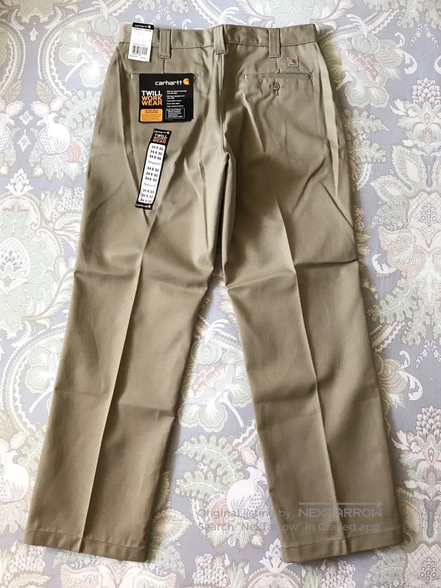 Carhartt Carhartt B290 Khaki W34L30 Work Pants. Size US 34 / EU 50 - 3 Thumbnail