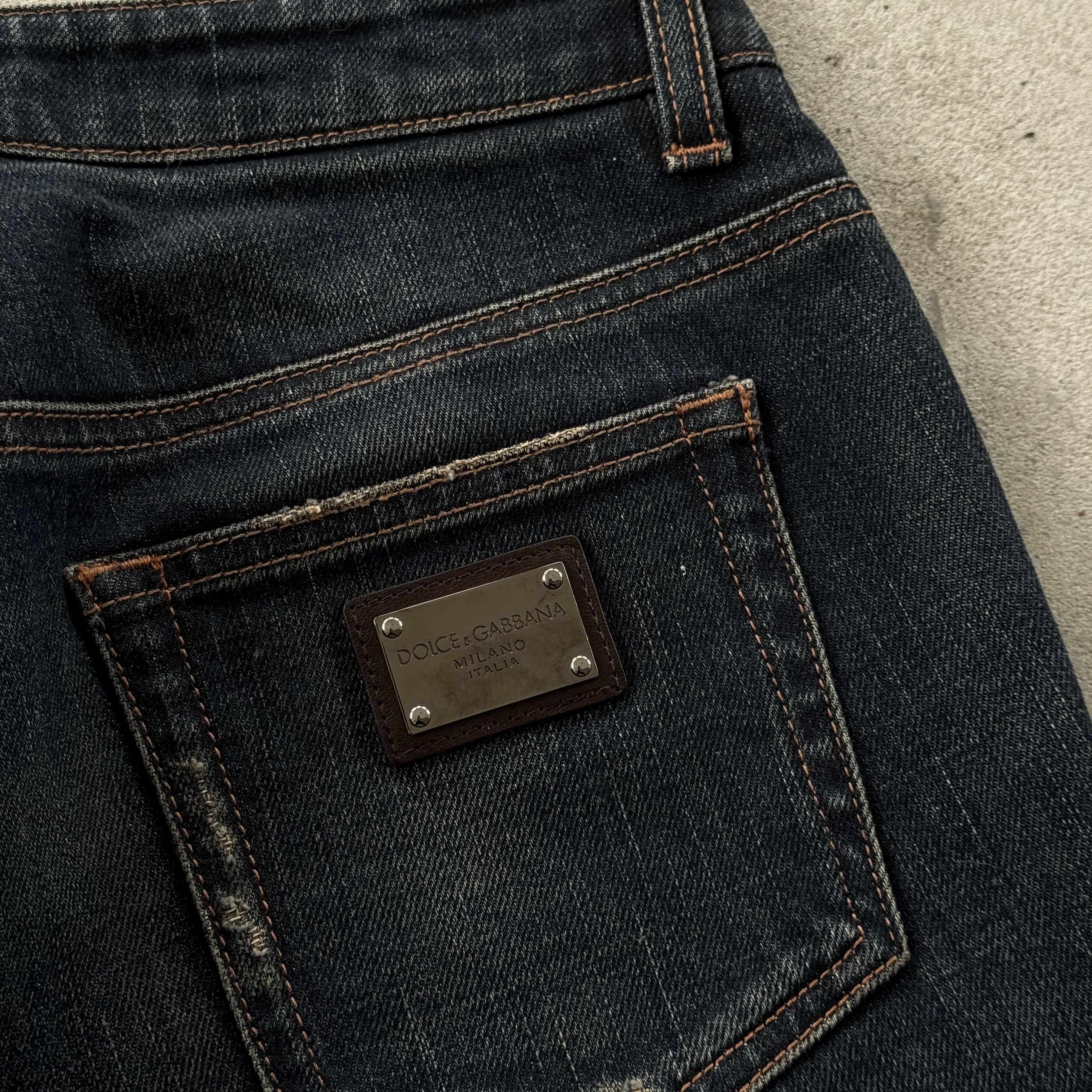 Dolce & Gabbana Dolce & Gabbana Denim Jeans Blue Metal Logo Plate Y2K Size 26" / US 2 / IT 38 - 3 Thumbnail