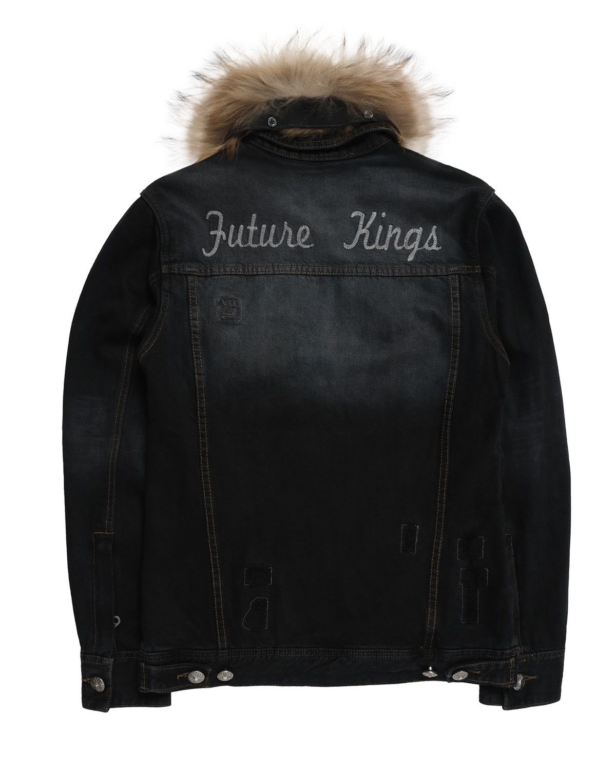 If Six Was Nine × Japanese Brand × Le Grande Bleu (L.G.B.) IN THE ATTIC distressed denim jacket Size US M / EU 48-50 / 2 - 2 Thumbnail
