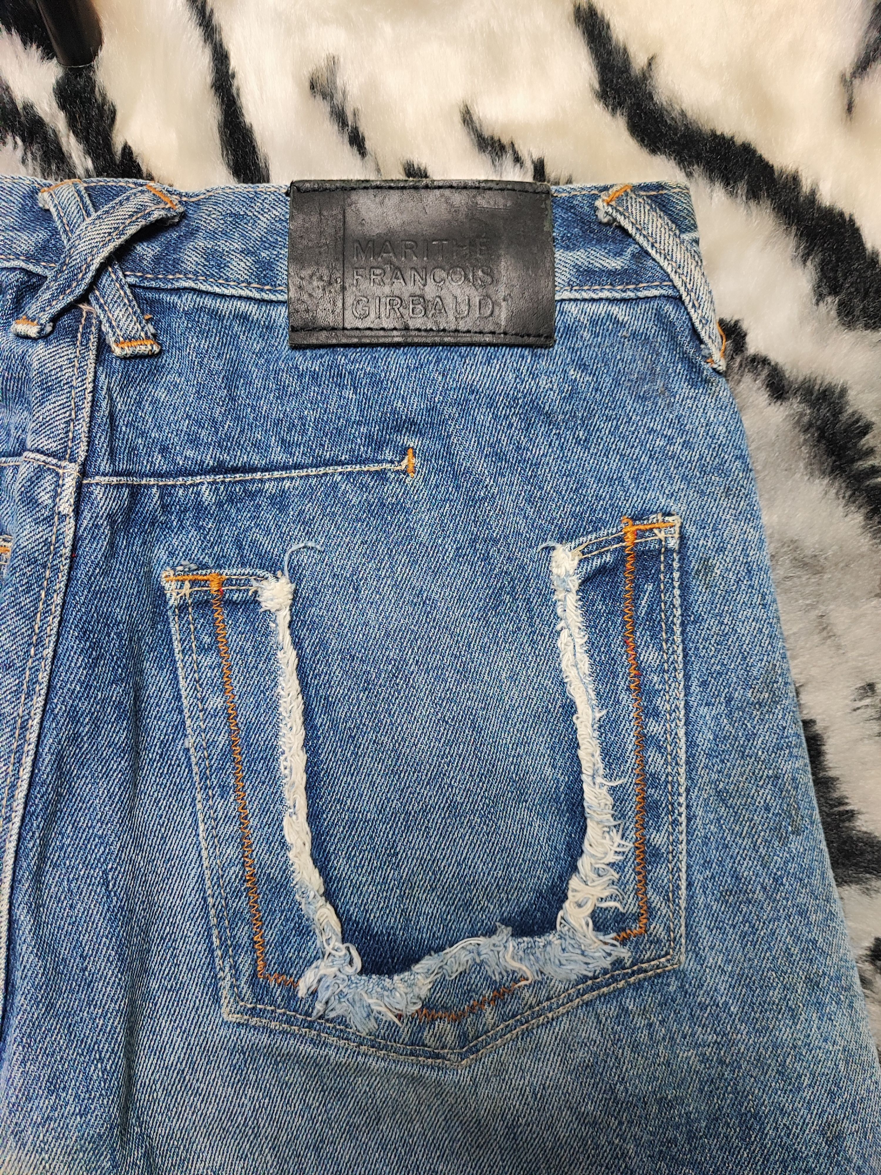 Marithe + Francois Girbaud Vintage MFG Trash Distress Grunge Erd Chrome Baggy Wide Leg Size US 28 / EU 44 - 12 Thumbnail