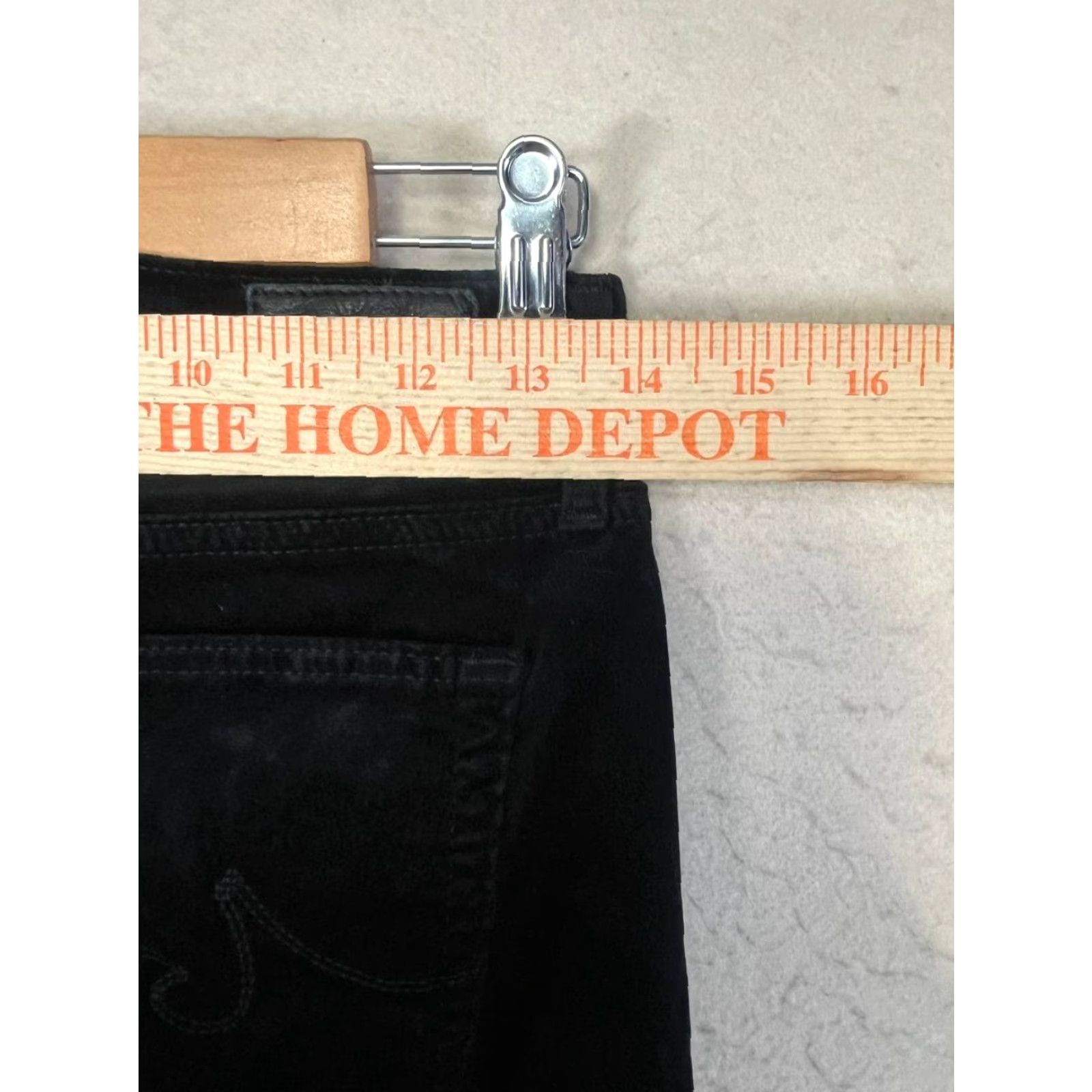 Velvet AG Adriano Goldschmied The Legging Super Skinny Jeans Ankle Black Size 25 Womens Slim Cotton Blend Velvet 25 Size 42" / US 20 - 3 Thumbnail