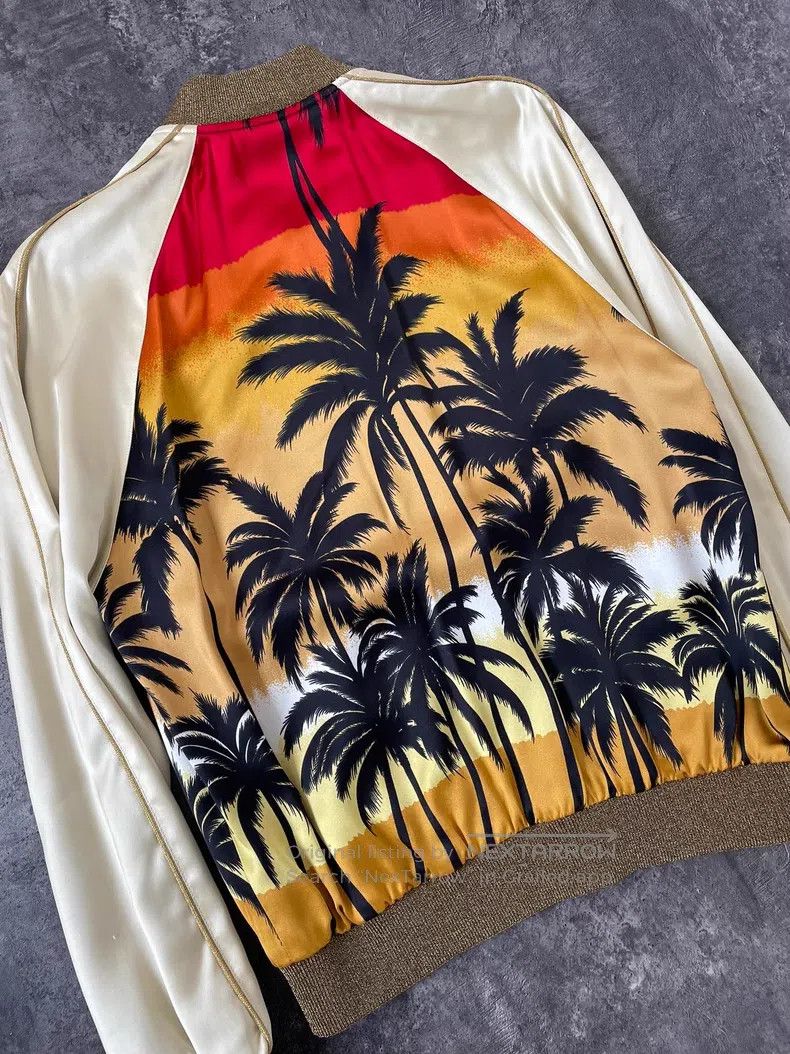 Saint Laurent Paris Saint Laurent Paris Spring/Summer silk palm tree jacket Size US S / EU 44-46 / 1 - 7 Thumbnail