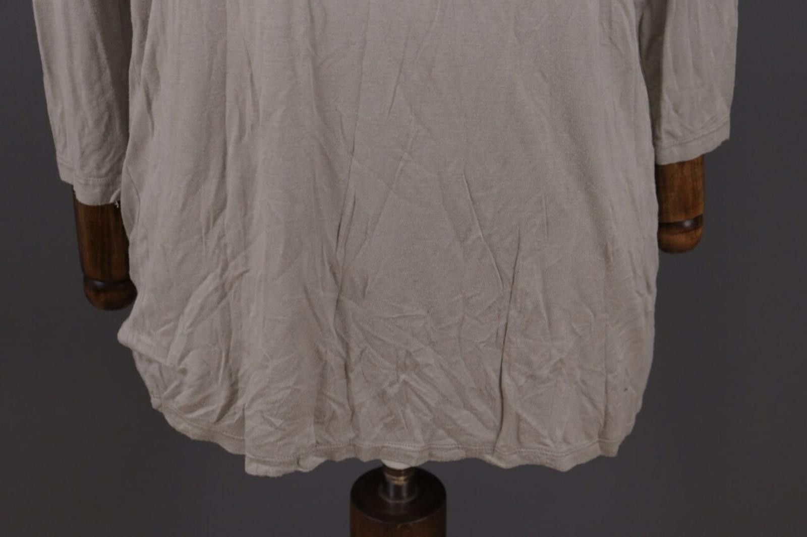 Designer Sarah Santos Gray Lagenlook Relaxed ViscoseTunic Top Blouse Size M / US 6-8 / IT 42-44 - 2 Thumbnail