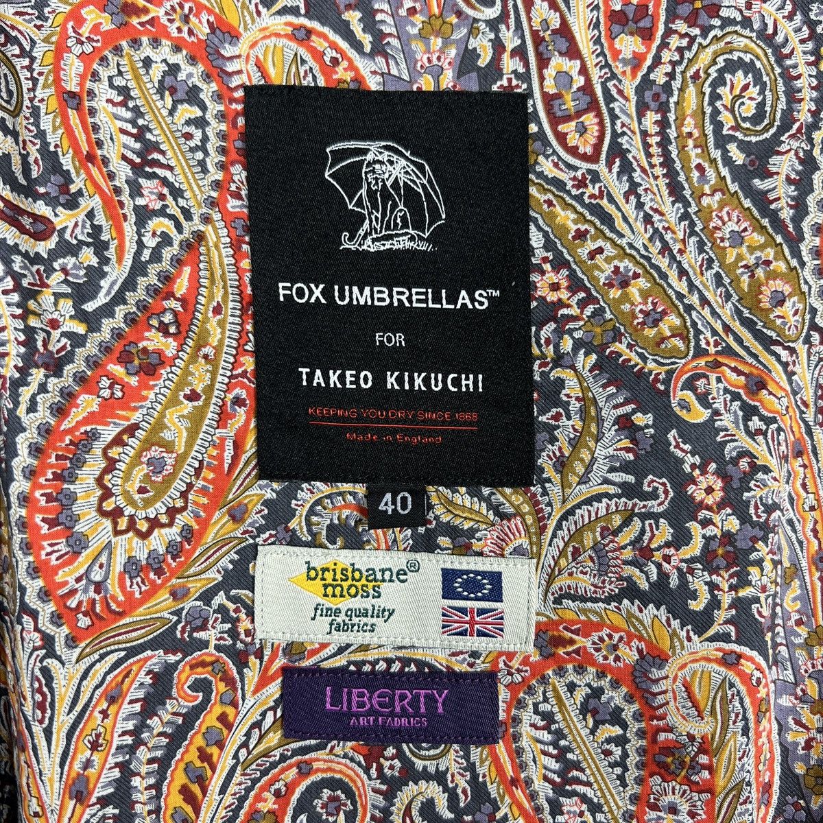 Takeo Kikuchi 🔥 Fox Umbrellas Takeo Kikuchi Liberty Paisley G9 Jacket Size US M / EU 48-50 / 2 - 13 Thumbnail