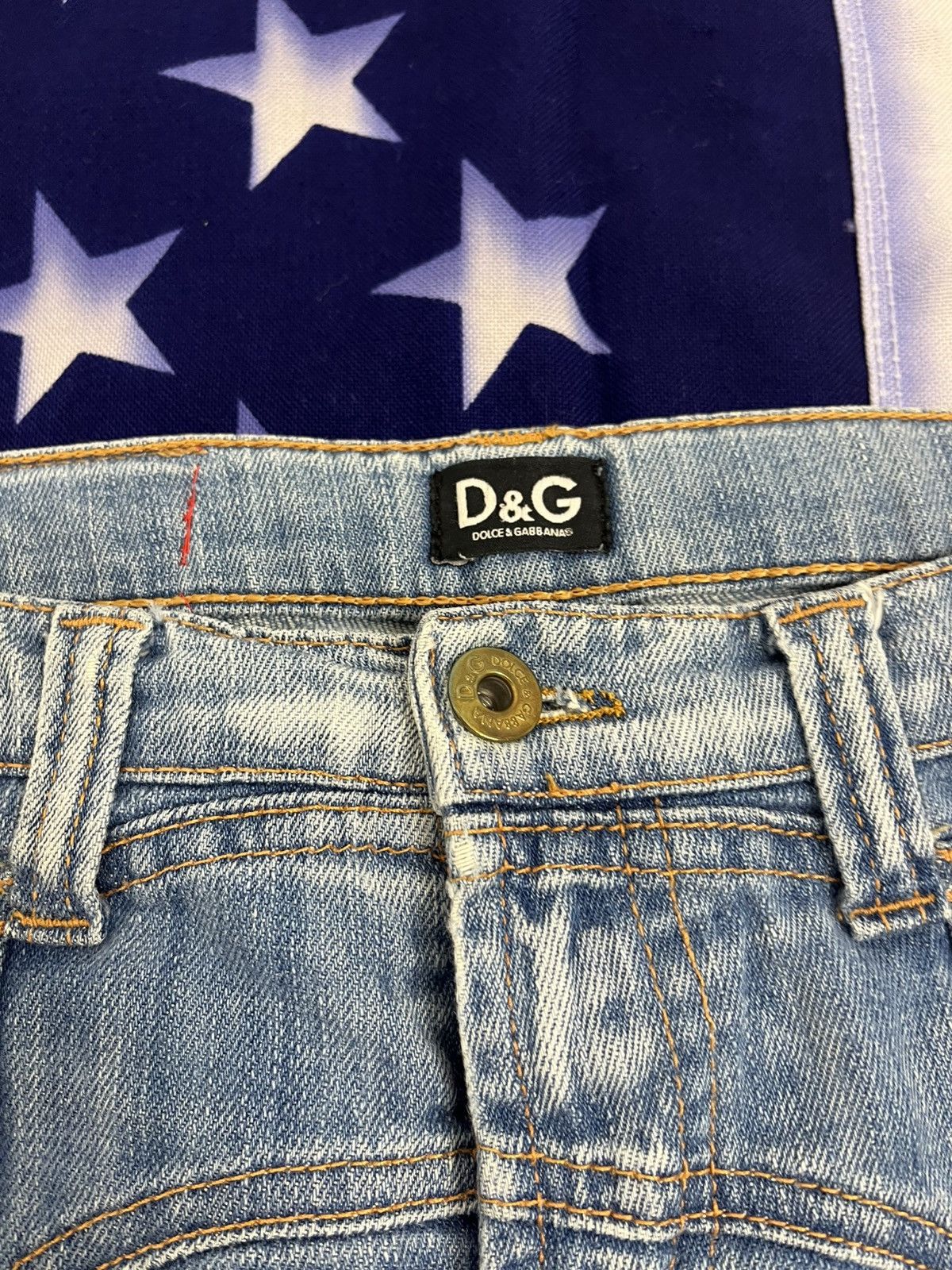 Dolce & Gabbana Dolce & Gabbana (D&G) Designer Jeans - Unique Pocket Detail Size 26" / US 2 / IT 38 - 6 Thumbnail
