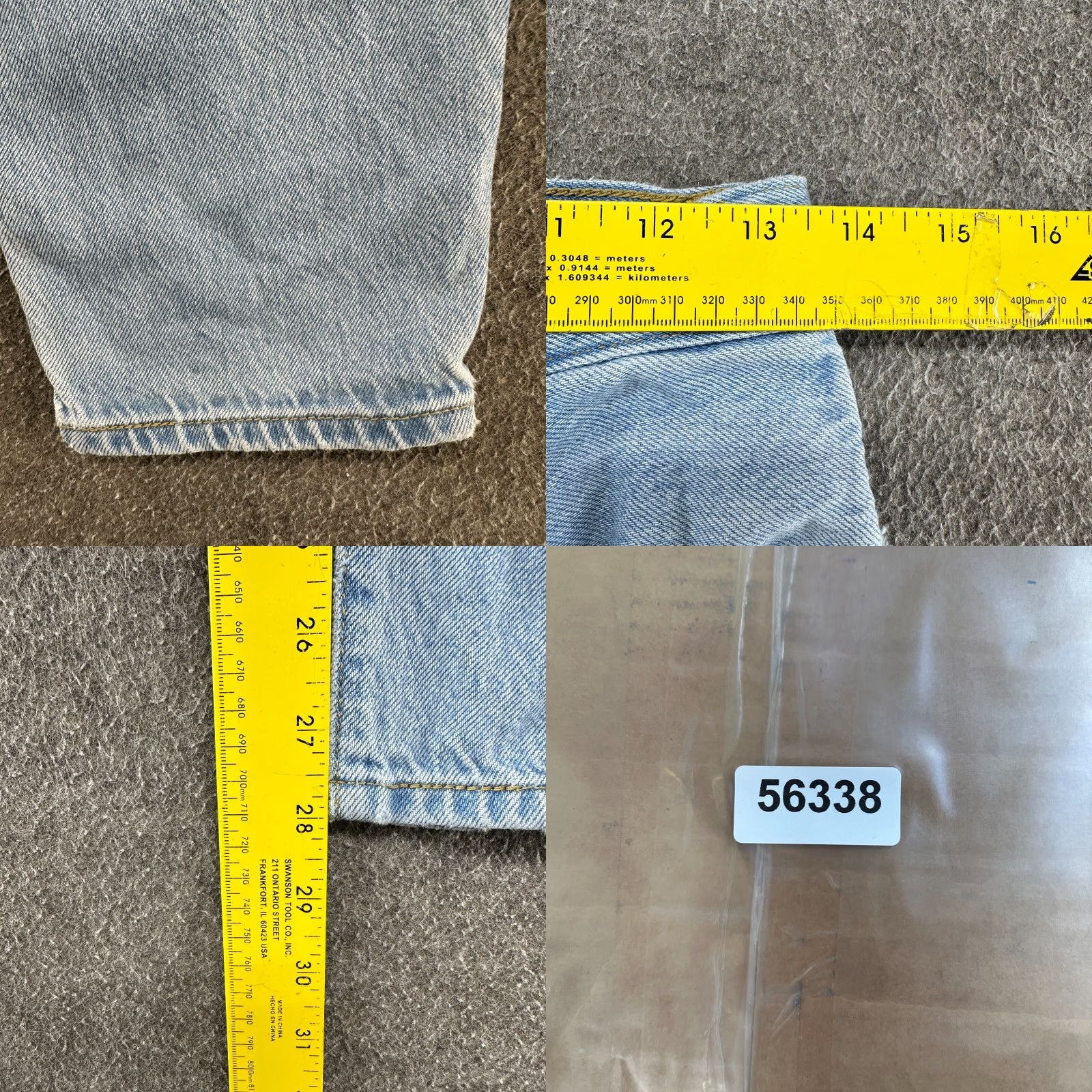 Levi's Levi's Mom Jeans Womens 27x28 Blue High Loose Relaxed Fit Tapered Leg Light Wash Denim 100% Cotton 5-Pocket Jeans Girls/ Womens Size 27" / US 4 / IT 40 - 10 Thumbnail