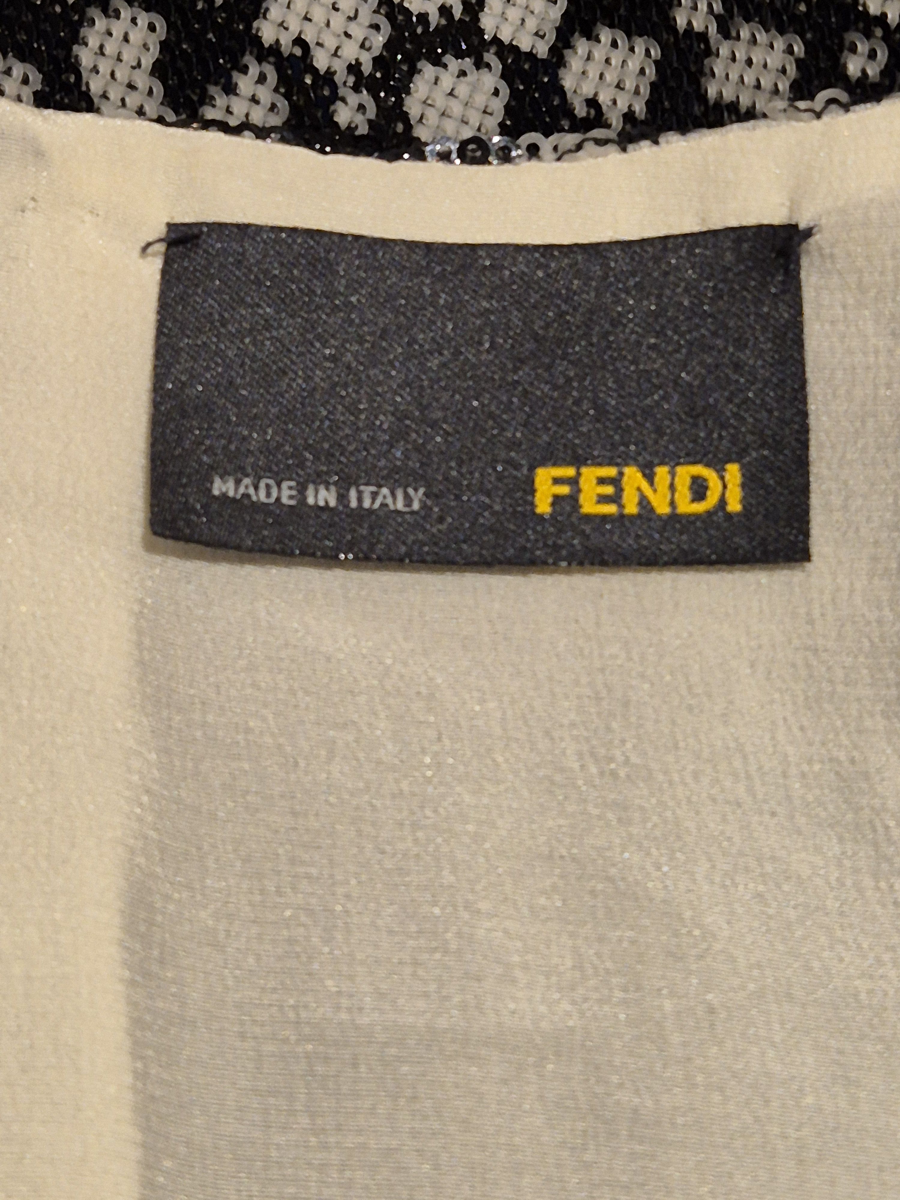 Fendi Fendi microsequinned silk top Size S / US 4 / IT 40 - 7 Thumbnail