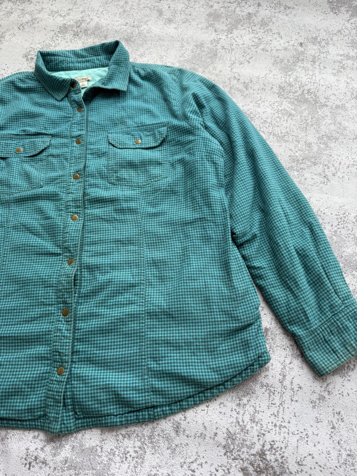 Flannel × L.L. Bean × Vintage Vintage L.L.Bean Flannel Shirt Jacket Size US L / EU 52-54 / 3 - 5 Thumbnail