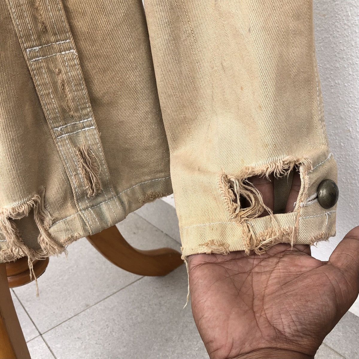 PPFM Vintage PPFM Japanese designer distressed denim jacket Size US M / EU 48-50 / 2 - 11 Thumbnail