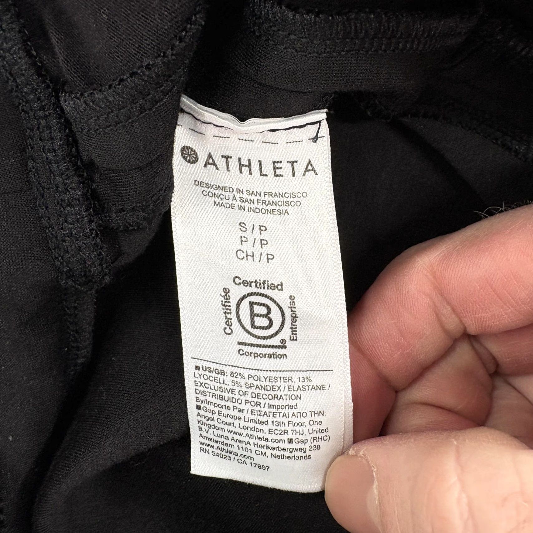Athleta VINTAGE Athleta Allure High Rise Jogger Pants Womens Small Petite Black Stretch Gym Yoga Size 28" / US 6 / IT 42 - 7 Thumbnail