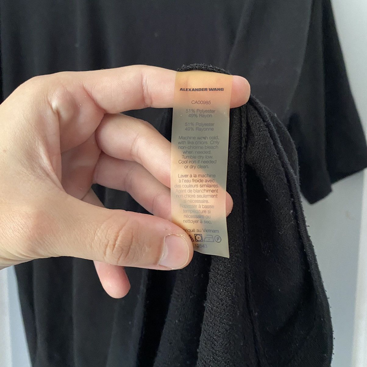 T by Alexander Wang ALEXANDER WANG OVERSIZE MINIMAL BLACK T SHIRT Size US S / EU 44-46 / 1 - 6 Thumbnail