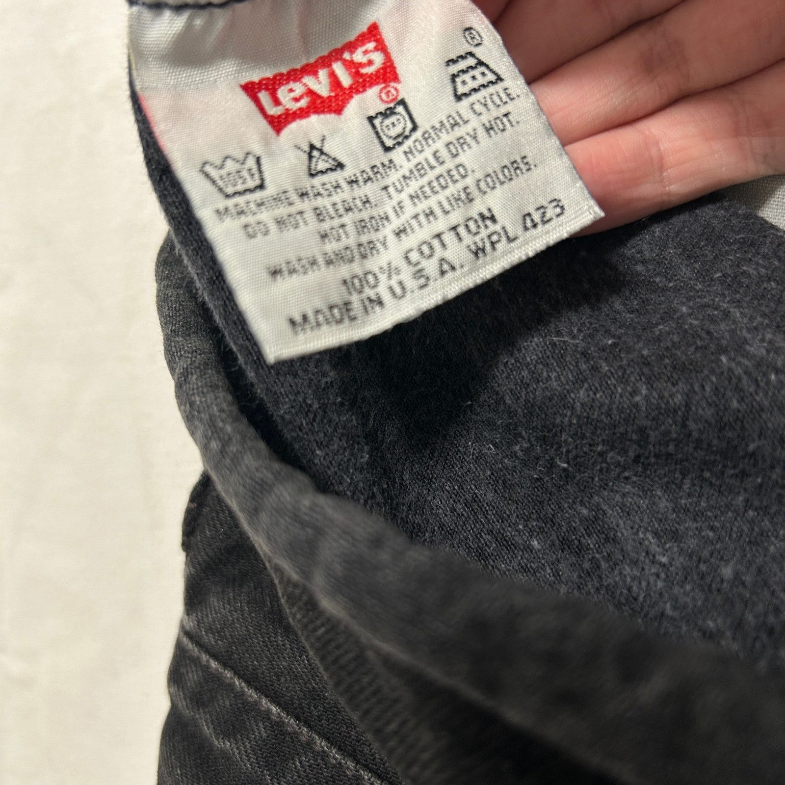 Levi's VTG Black Levi's 501 Cut Off Denim Shorts Made in USA 28 Size 28" / US 6 / IT 42 - 3 Thumbnail
