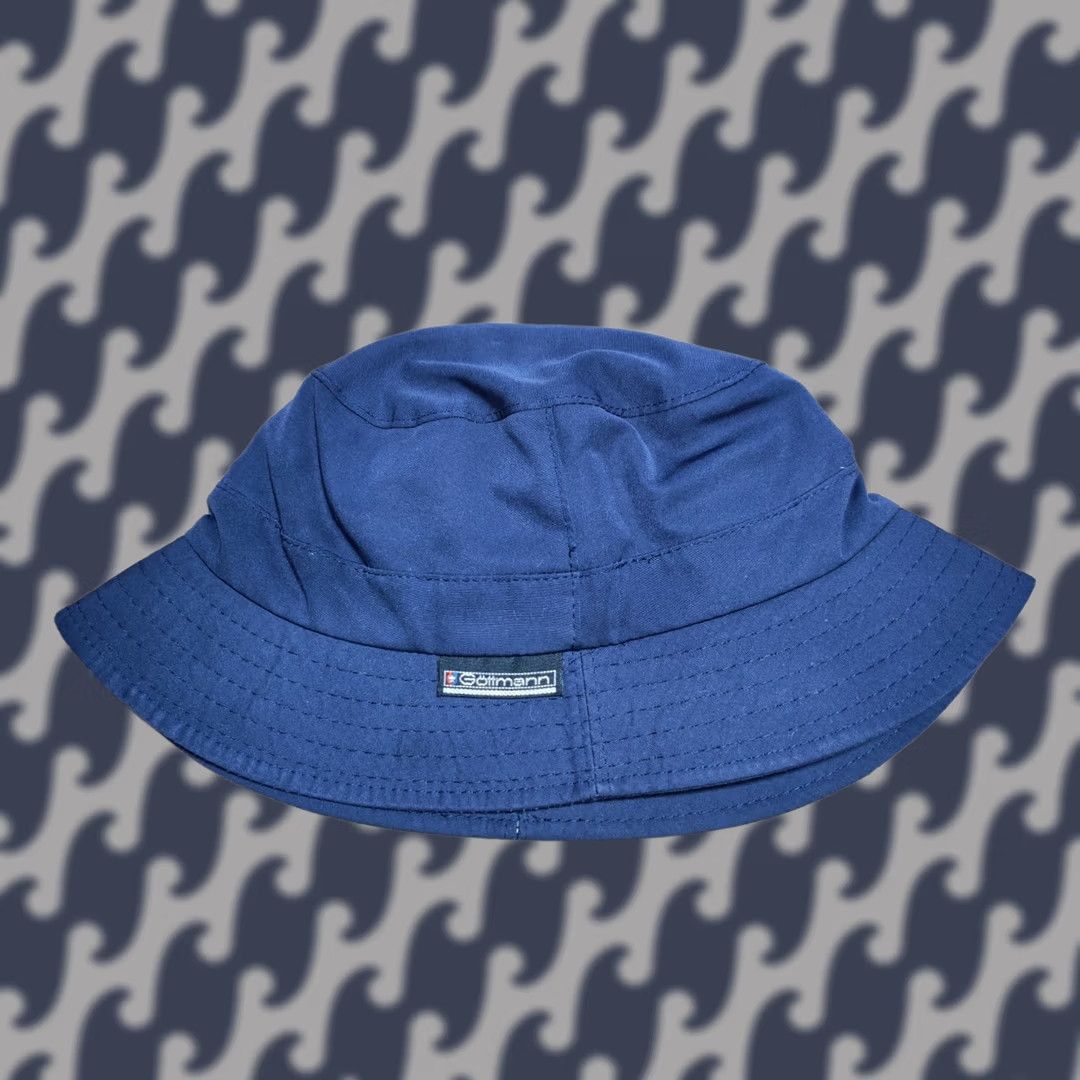 Etro Göttmann Mens Vintage Blue Bucket Hat Size 55 West Germany Rainproof Brim Retro Size ONE SIZE - 1 Thumbnail