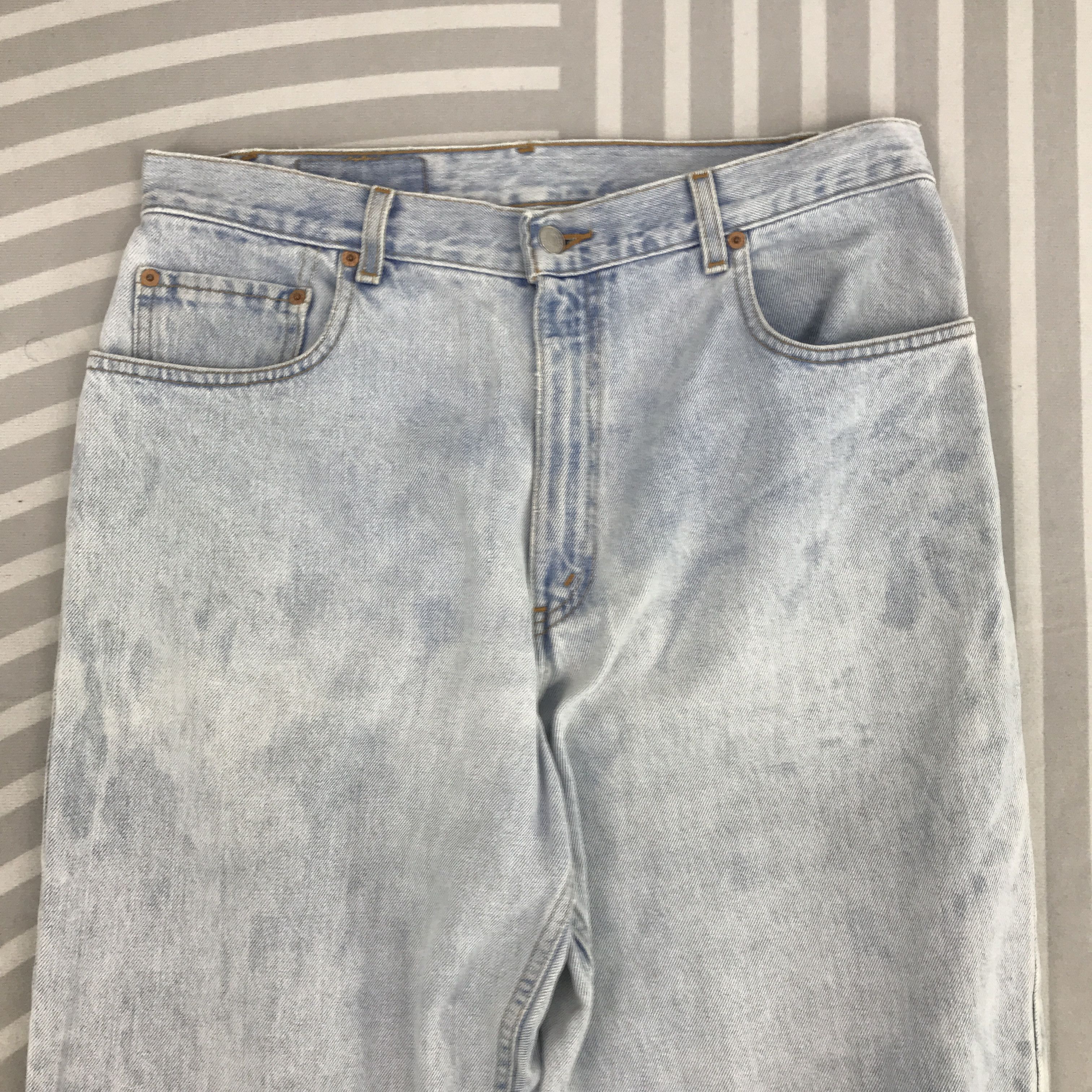 Levi's × Vintage Vintage Levi's Baggy Denim Distressed jeans pants Size US 33 - 2 Thumbnail