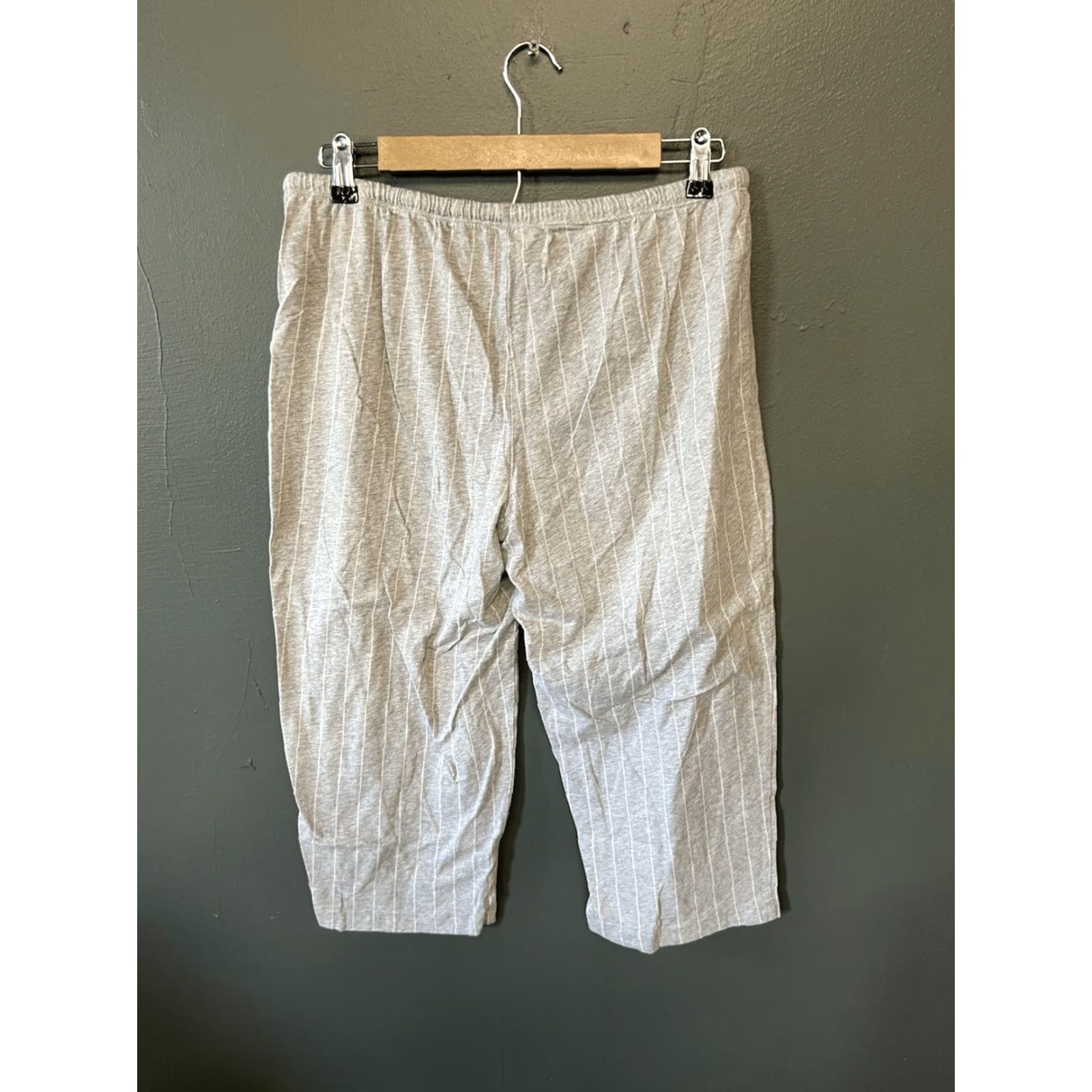 Polo Ralph Lauren Polo Ralph Lauren Womens Gray Striped Pajama Set Size Medium Size ONE SIZE - 5 Thumbnail