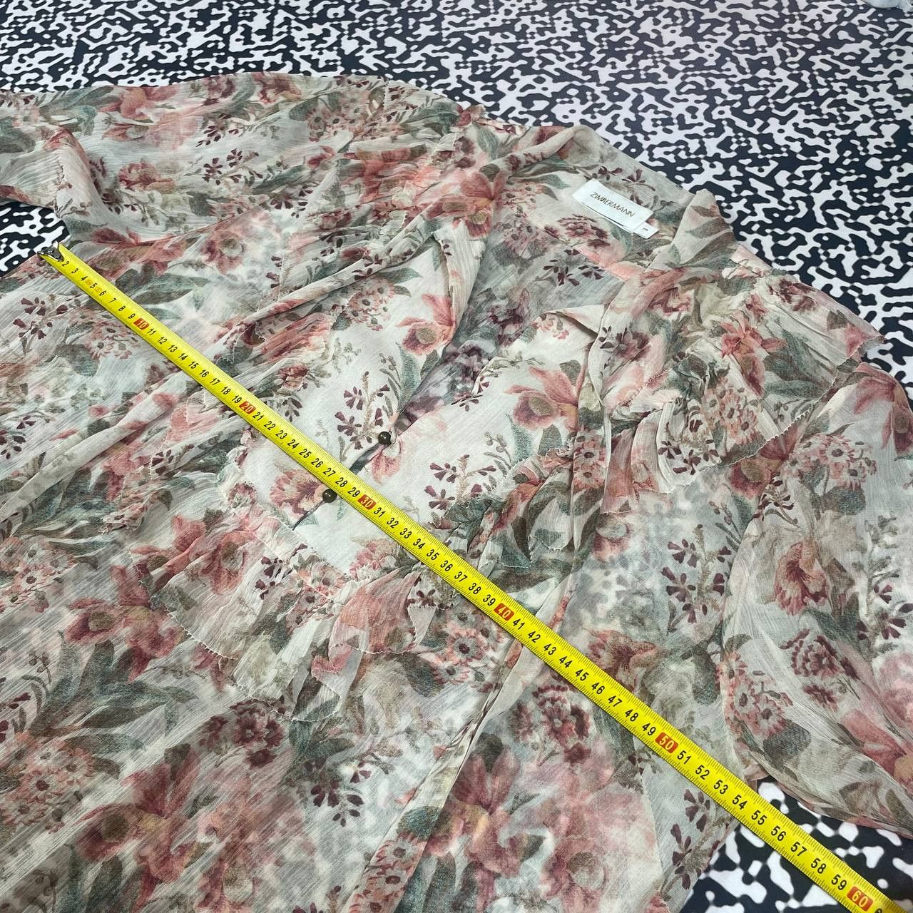 Zimmermann ZIMMERMANN Silk Frolal Maxi Dress Luxury Y2K Style Size L / US 10 / IT 46 - 16 Thumbnail