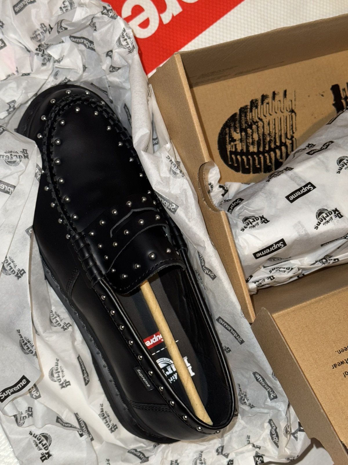 Dr. Martens × Supreme Supreme Dr. Martens Studded Penton Loafer Size US 11 / EU 44 - 7 Thumbnail