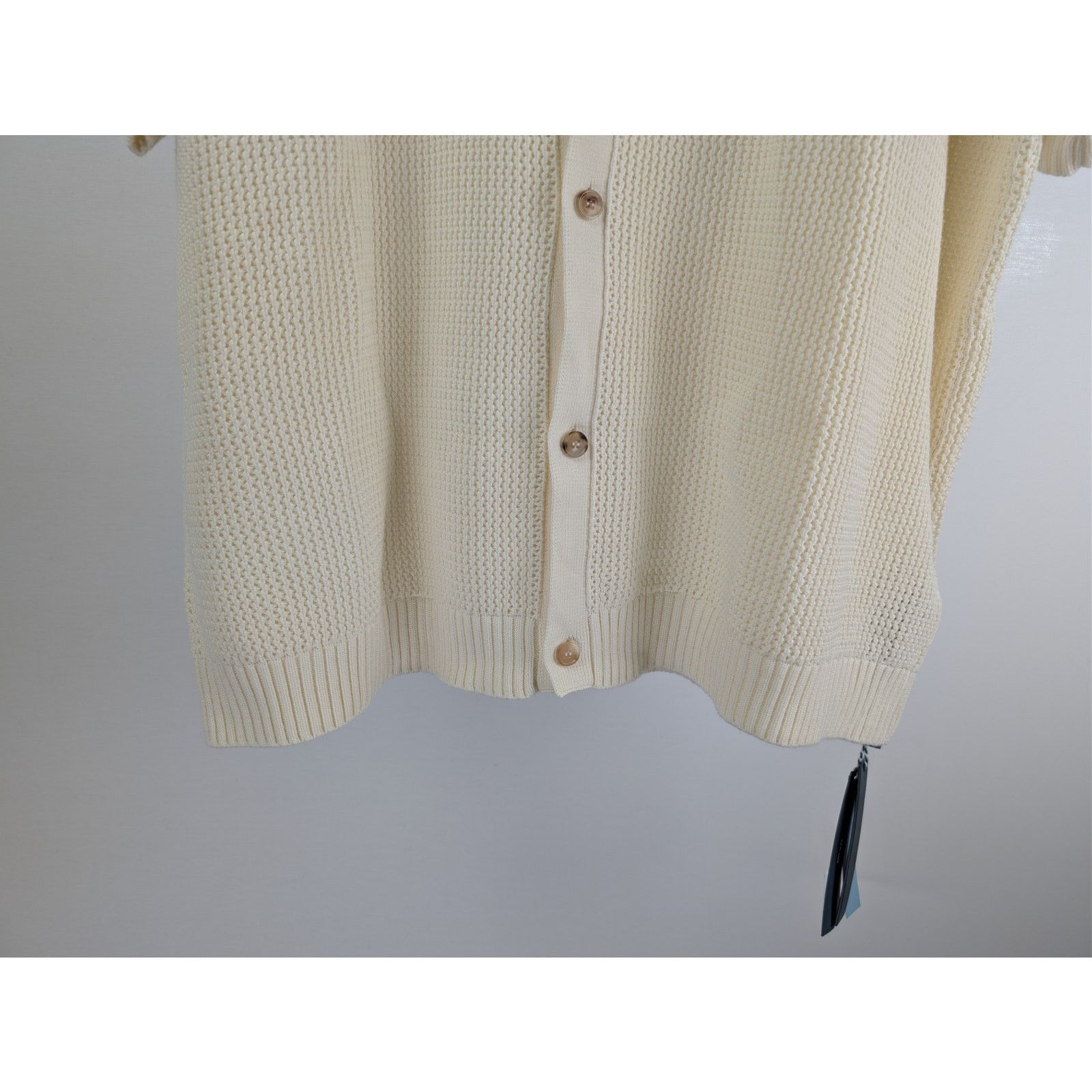 Amiri o1rshd1 Amiri Crochet Button up Half Sleeve Shirt in Ivory Size US XL / EU 56 / 4 - 4 Thumbnail