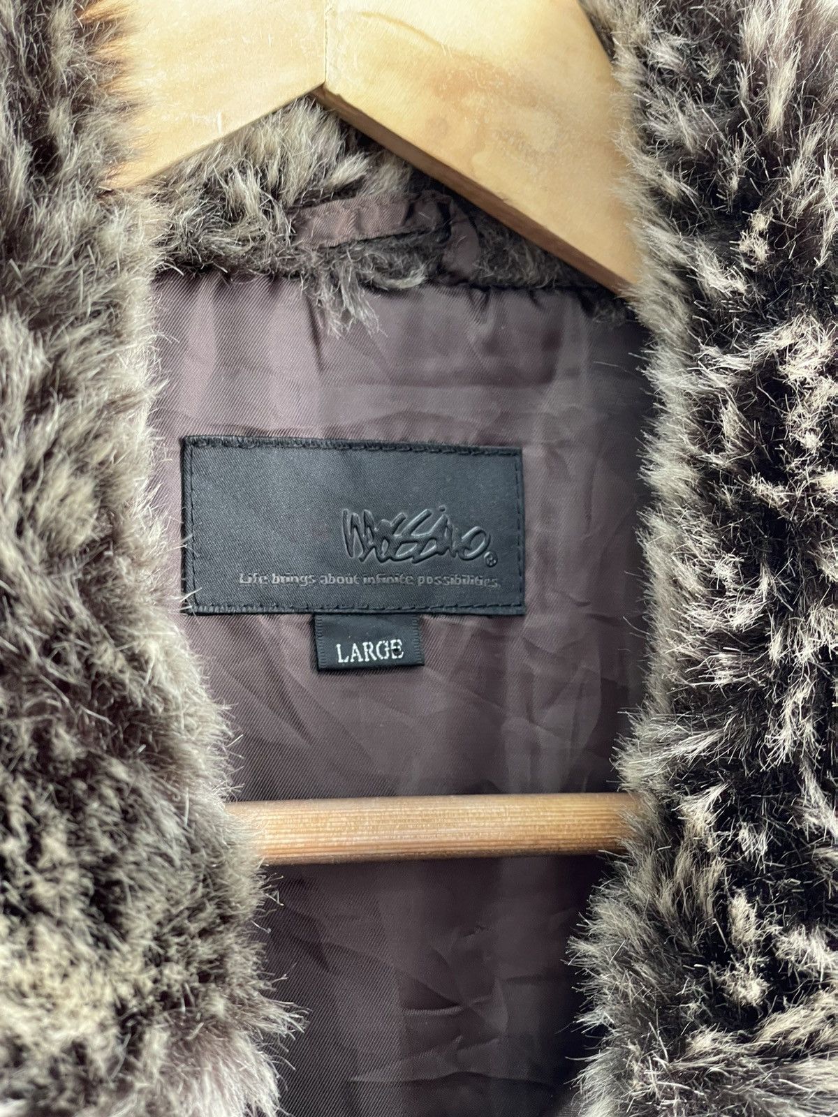 If Six Was Nine Rare fur collar jacket if six was nine jacket vest 90s y2k Size US L / EU 52-54 / 3 - 3 Thumbnail