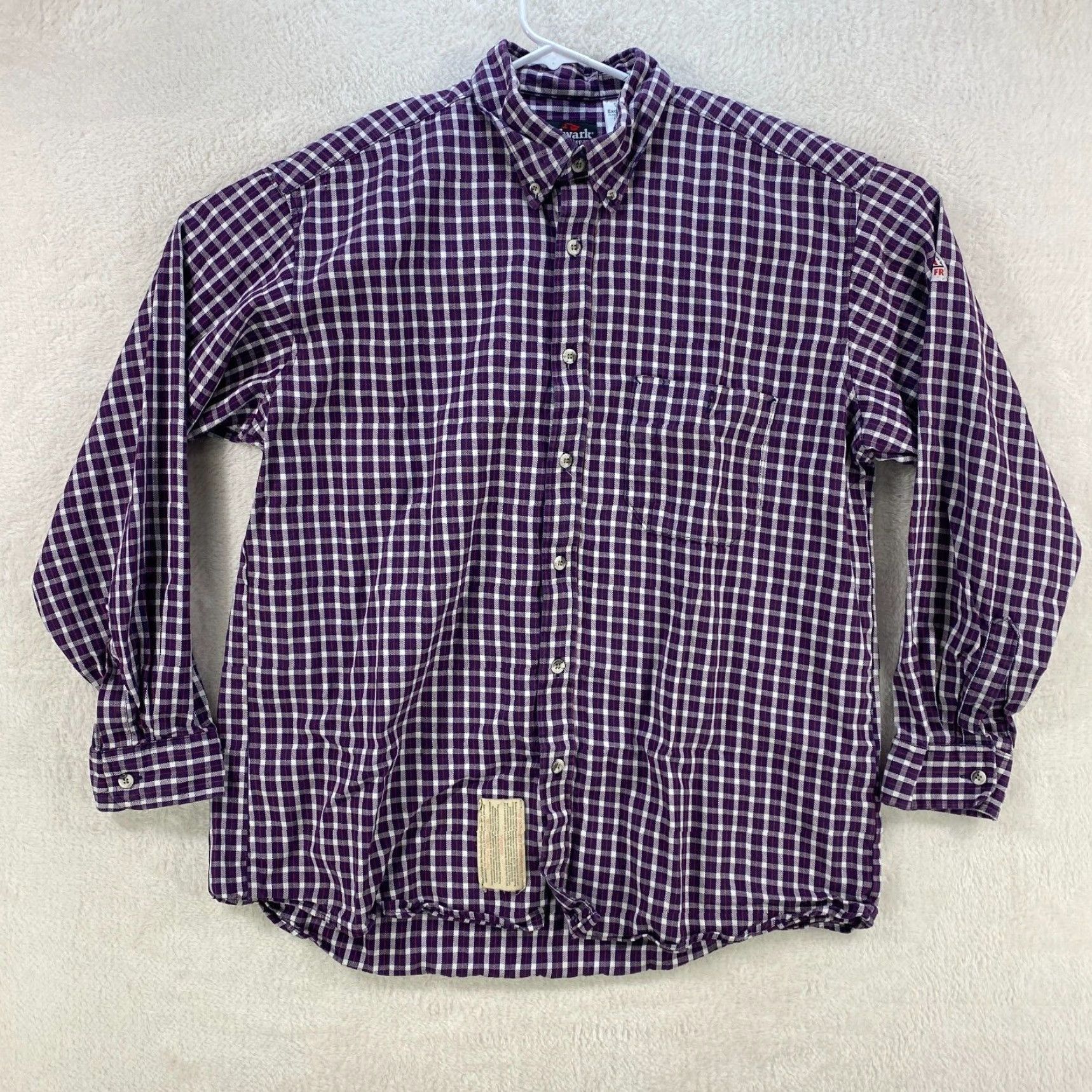 Vintage VINTAGE Bulwark FR Mens L Large Plaid Button Up Long Sleeve Cotton Protective Apparel Size US L / EU 52-54 / 3 - 2 Thumbnail