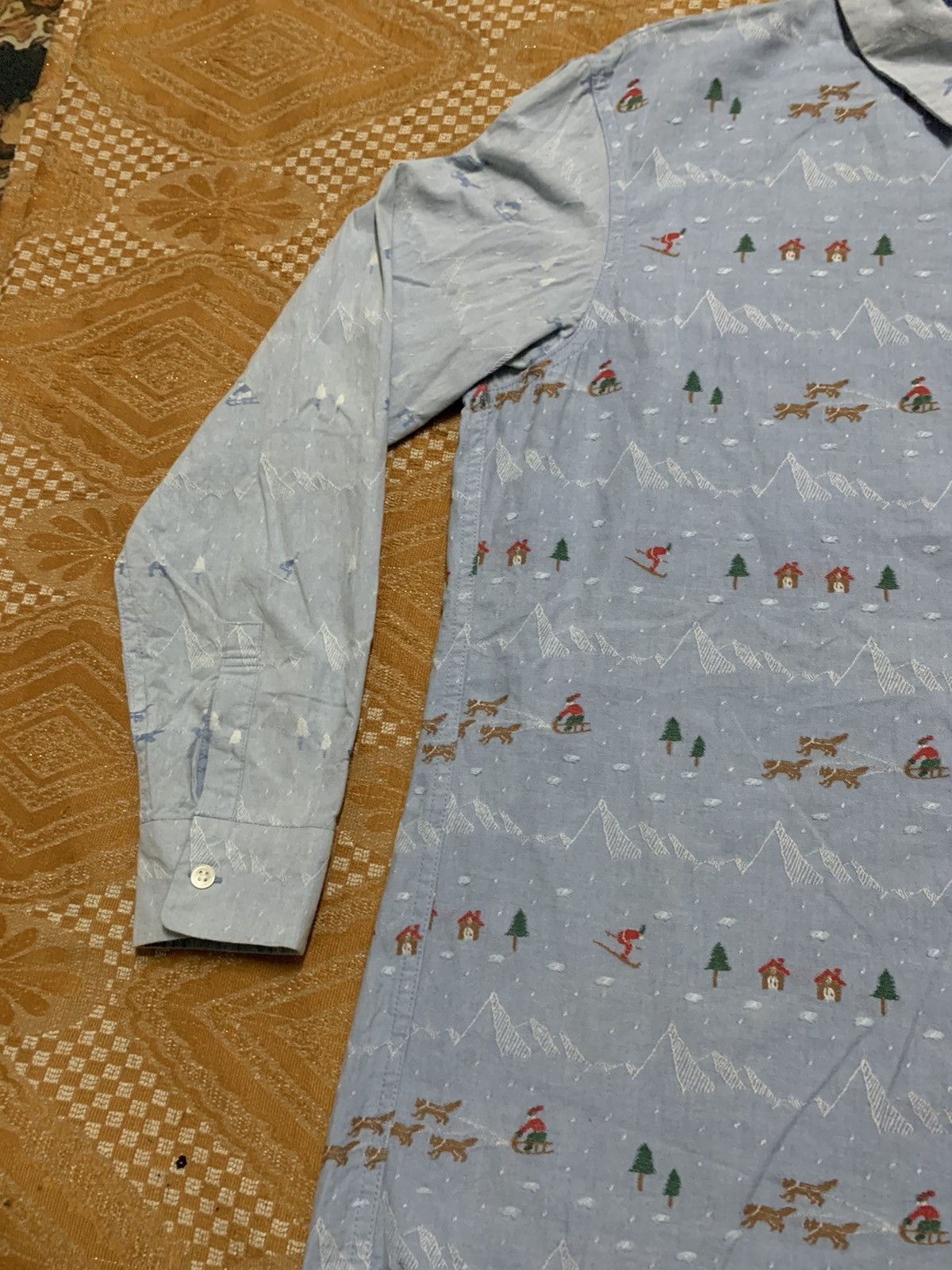 Issey Miyake 90s NE-NET ISSEY MIYAKE BUTTON UP SHIRT FULLPRINT DESIGN Size US XL / EU 56 / 4 - 6 Thumbnail