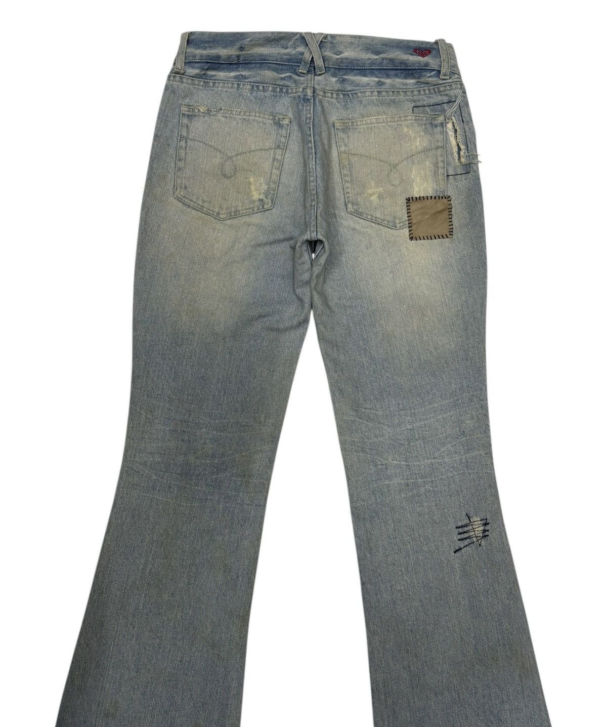 Japanese Brand × Kapital × Undercover Vintage Hippie Flare Jeans Bootcut Distressed Patchwork Roxy Size 30" / US 8 / IT 44 - 8 Thumbnail