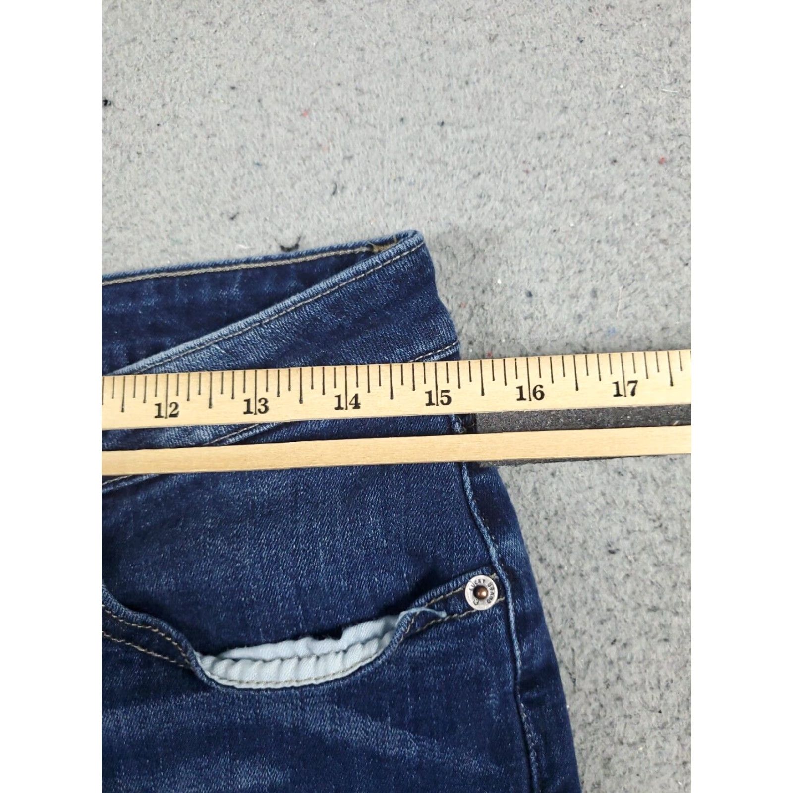 Lucky Brand Lucky Brand Jeans Womens Size 10 Blue Straight Leg Cotton Blend Casual Denim Womens Size 32" / US 10 / IT 46 - 4 Thumbnail