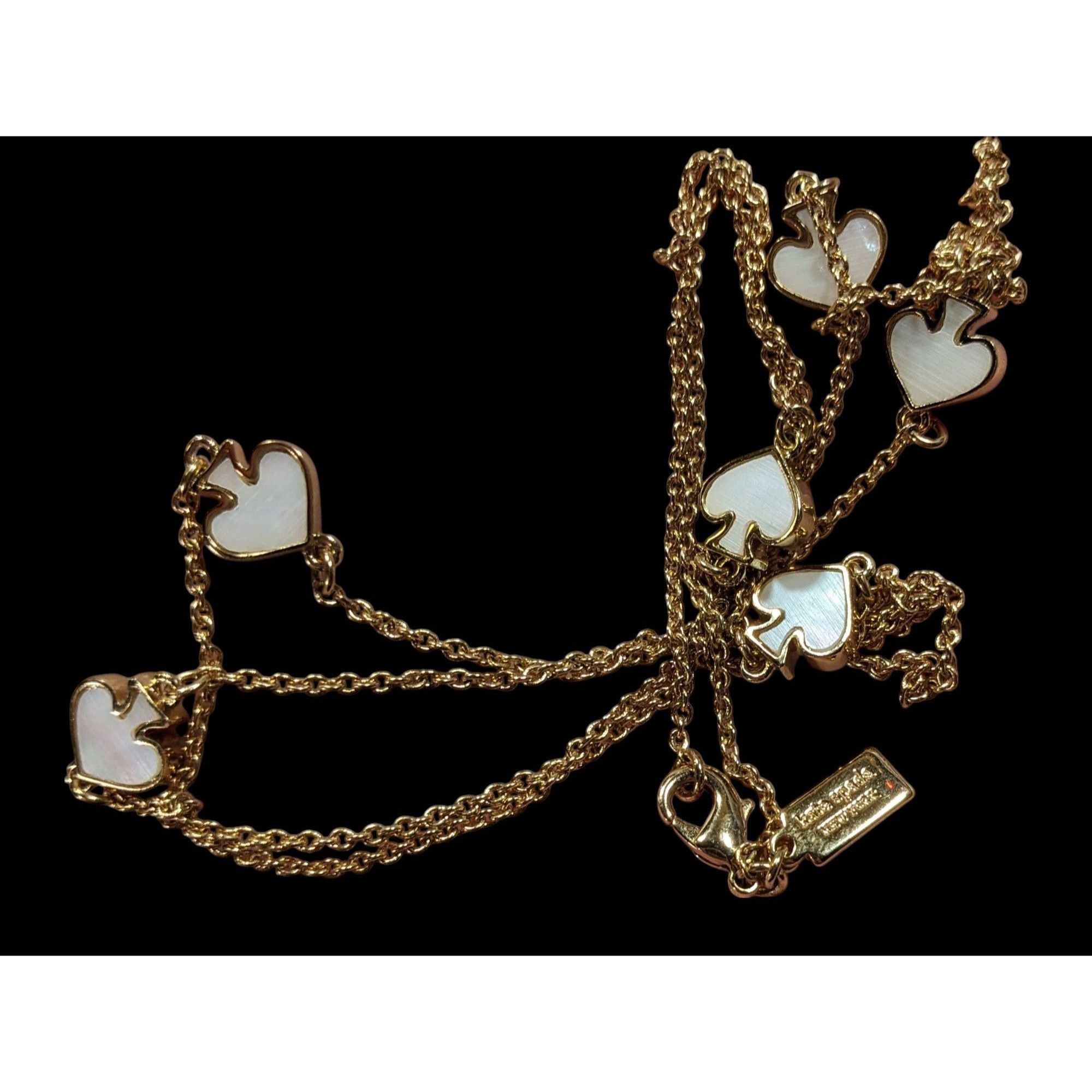 Kate Spade Kate Spade Mother Of Pearl White And Gold Tone Station Neckl Size ONE SIZE - 7 Thumbnail