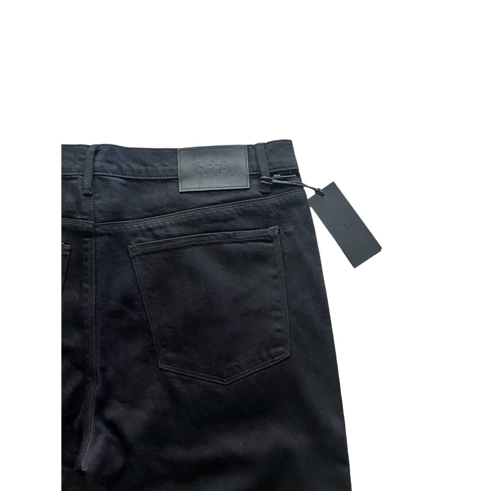 Rta RtA Mens Black Logo Denis Flared Skinny Jeans Size 36/32 Size US 36 / EU 52 - 7 Thumbnail