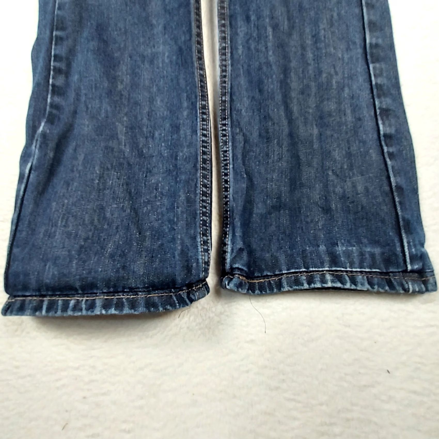 Levi's VINTAGE? (No) Levi's 527 Jeans Bootcut Men W31 30 Inseam Blue Denim Cotton 5-Pocket Logo Zip Rise Mid Regular Season All Size US 31 - 3 Thumbnail