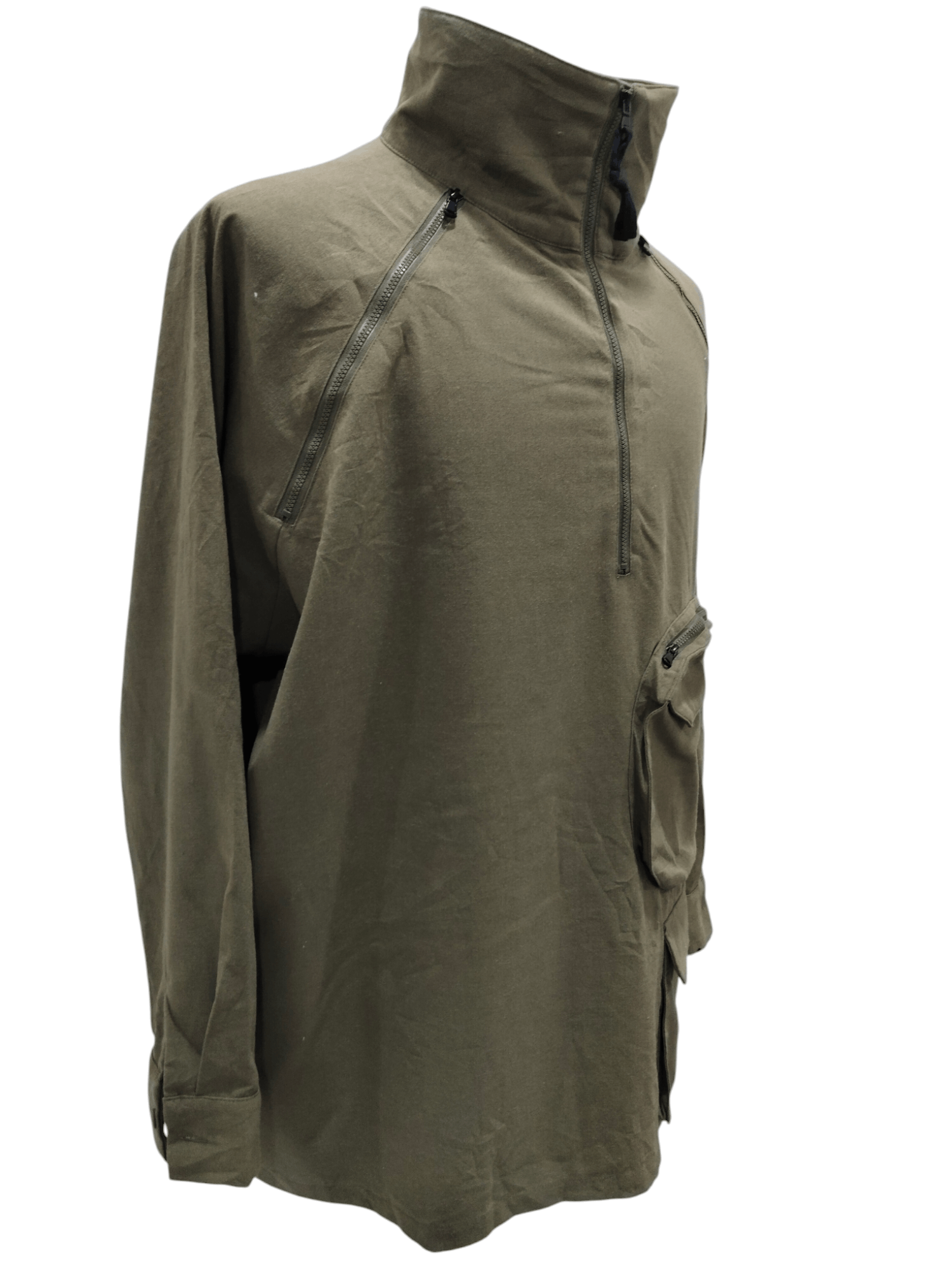 Japanese Brand × RIPVANWINKLE Rare Patterntorso Cotton Olive Green Punkstyle Light Jacket Size US XXL / EU 58 / 5 - 4 Thumbnail