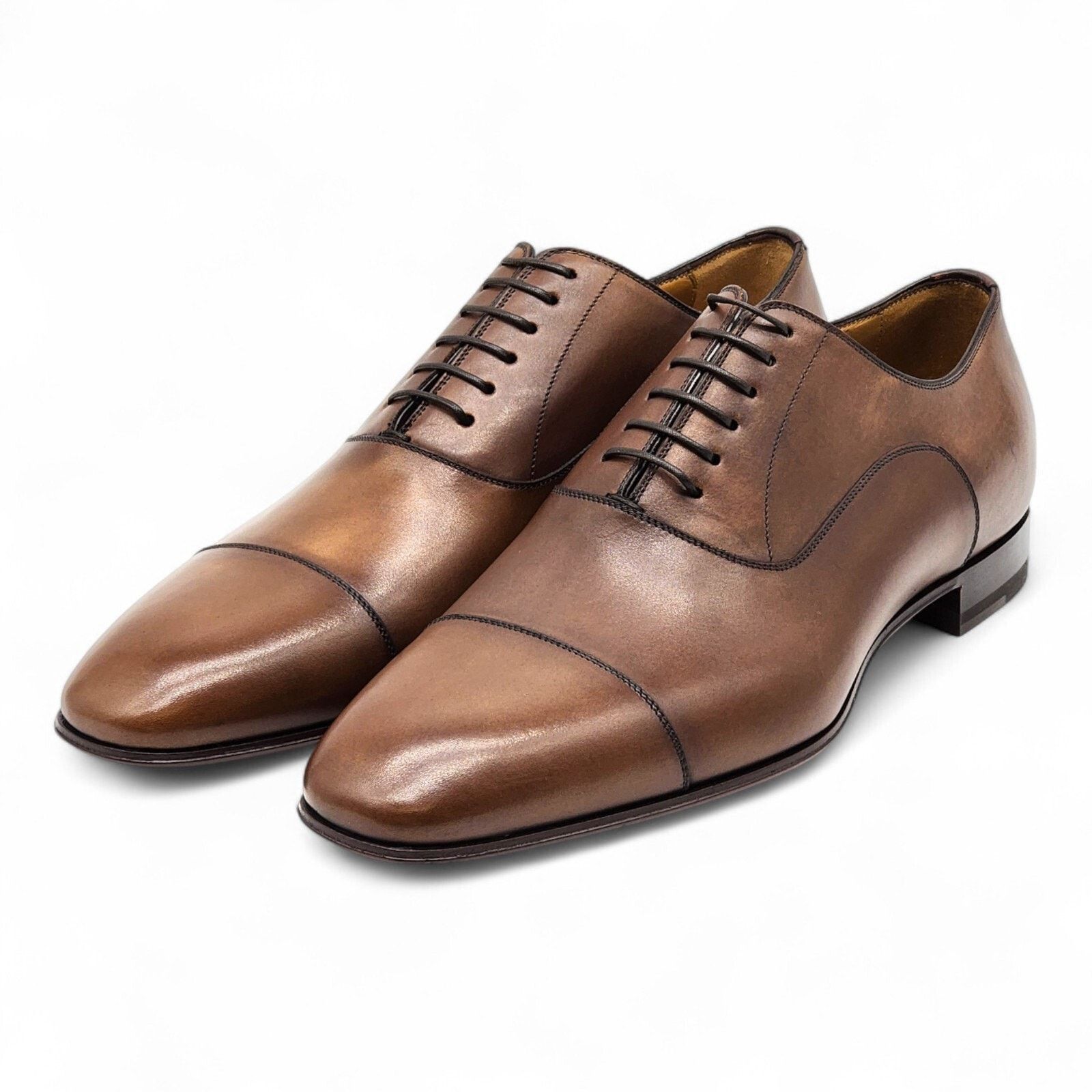 Christian Louboutin Greggo Leather Oxford Shoes Brown Eu 41 Us 8 - Nwb $995, Men's