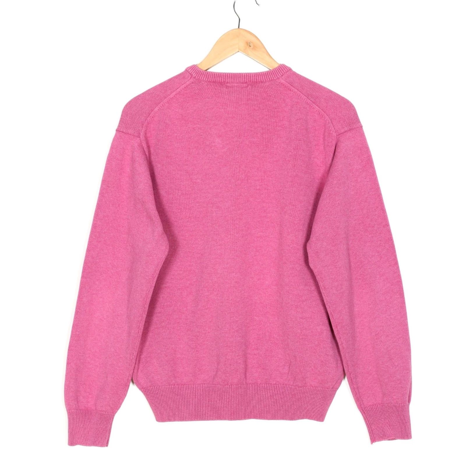 Gant GANT Jumper Sweater Men L Pink Cotton V-Neck VR1380 Size US L / EU 52-54 / 3 - 3 Thumbnail