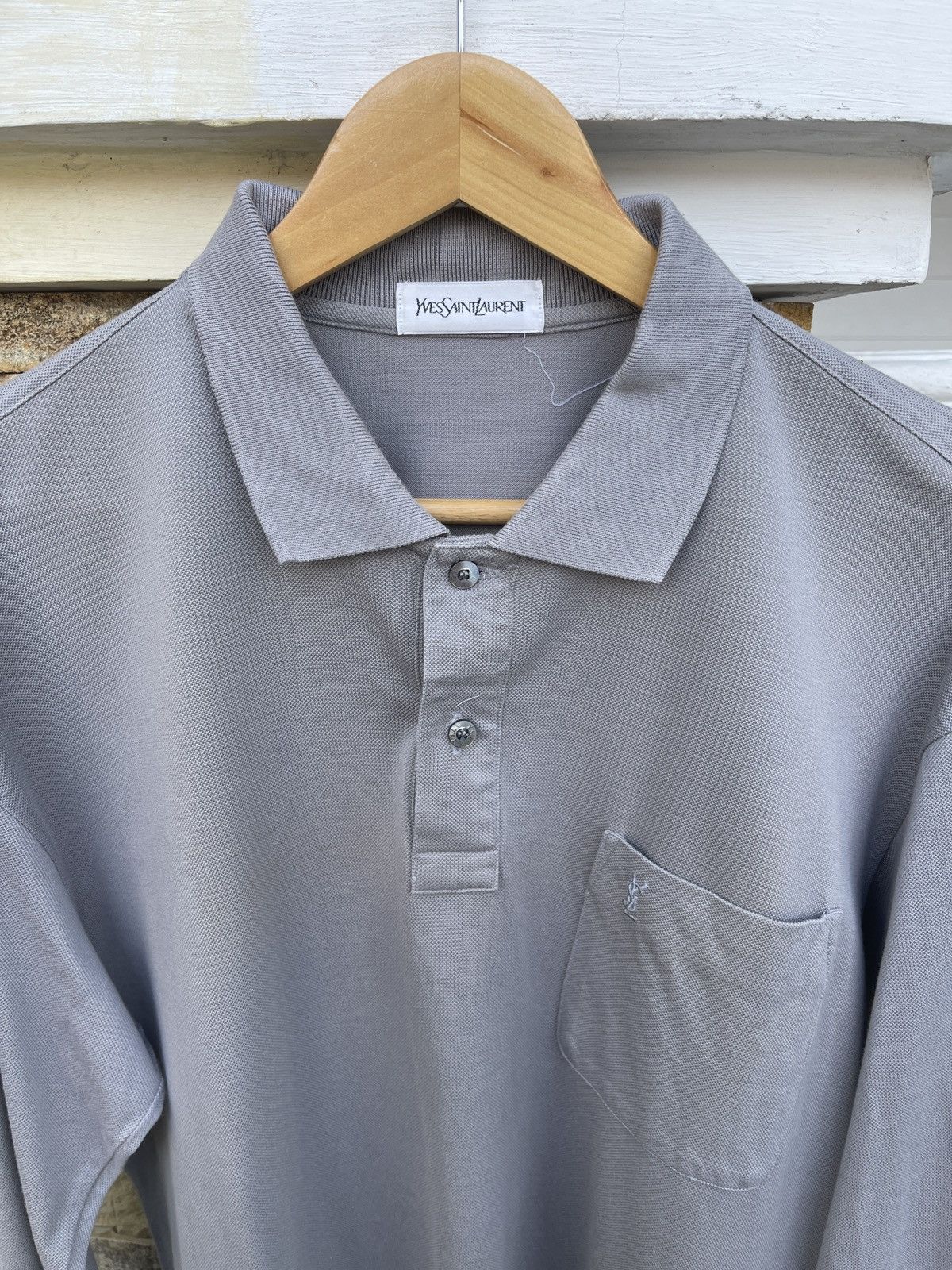 Yves Saint Laurent LastDrop🔥Rare🔥Vintage YSL YvesSaintLaurent Long Sleeve Shirt Size US L / EU 52-54 / 3 - 1 Thumbnail