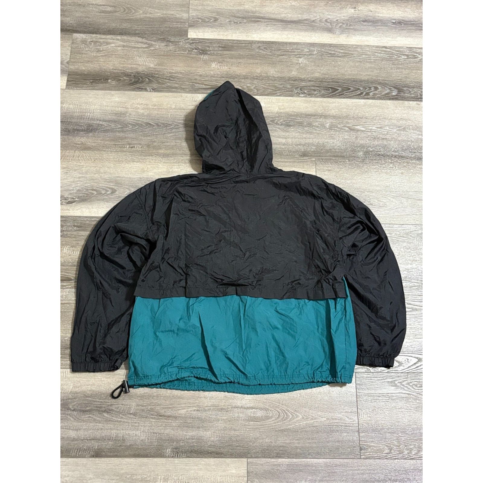 Spalding Vintage Spalding Green & Black Hooded Anorak Jacket - Men XL Size US XL / EU 56 / 4 - 9 Thumbnail