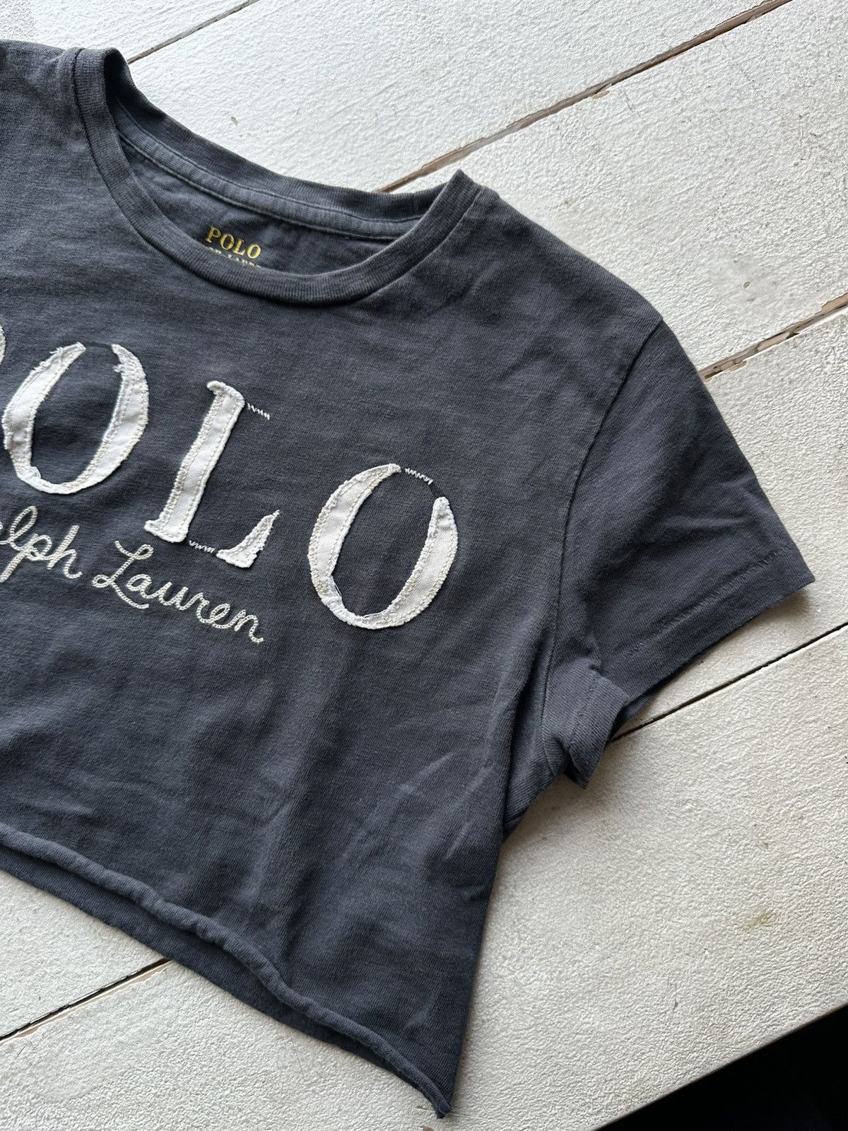 Polo Ralph Lauren 🚨Polo Ralph Lauren Cropped Tee T-shirt women luxury big logo Size S / US 4 / IT 40 - 2 Thumbnail