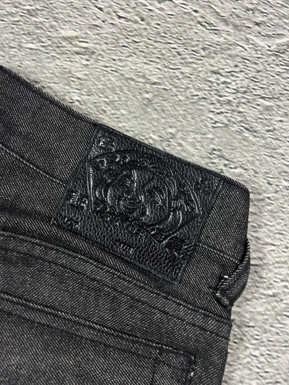 Evisu Evisu jorts black gray shorts raw denim leather seagulls Size US 30 / EU 46 - 4 Thumbnail