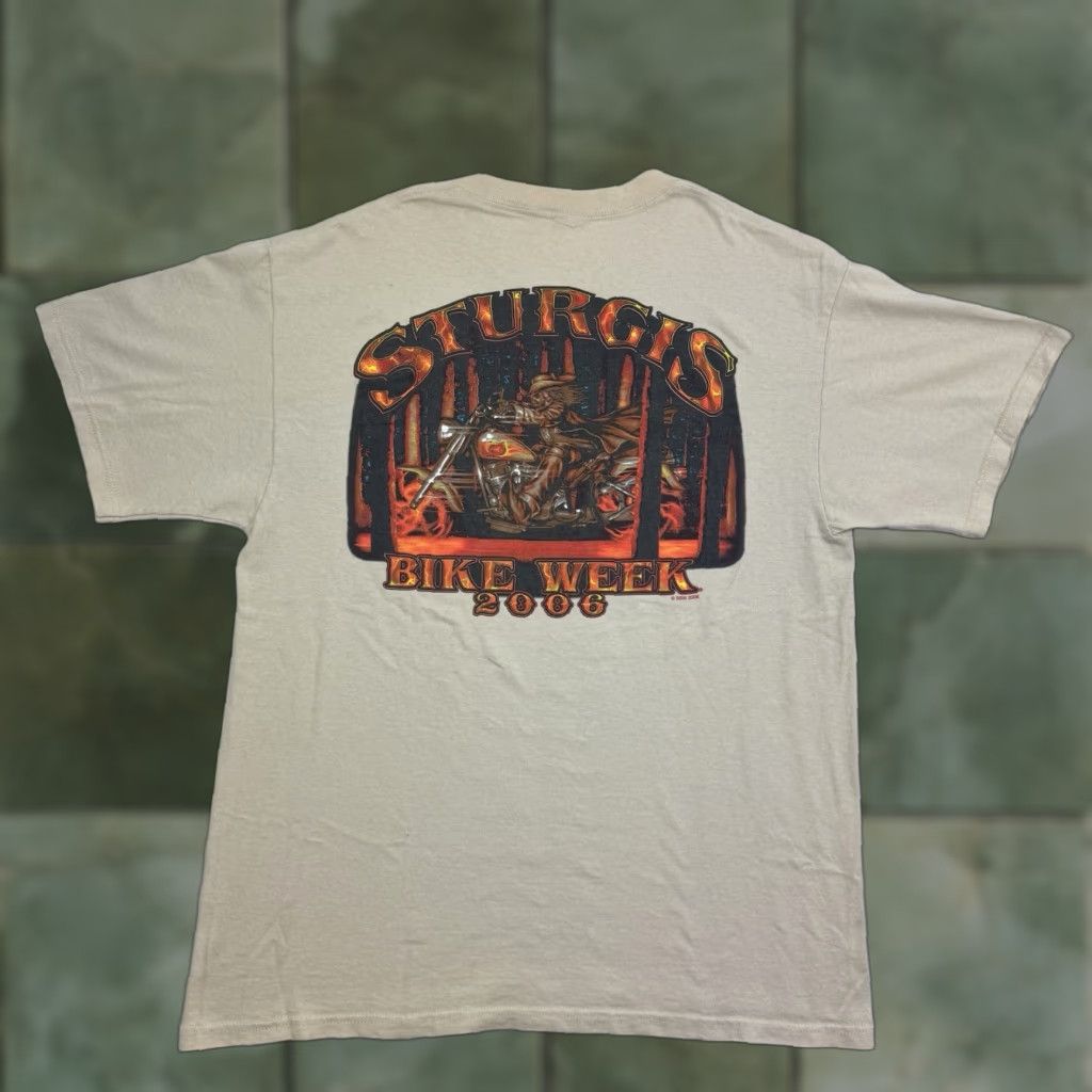 Vintage VINTAGE Sturgis T Shirt Adult Large Biker Motorcycle Y2K Bike Week 2006 American Size US L / EU 52-54 / 3 - 1 Thumbnail