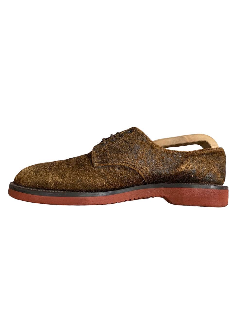 George Cox Geroge Cox Broken Suede Brown Derby Shoes Size US 10 / EU 43 - 11 Thumbnail