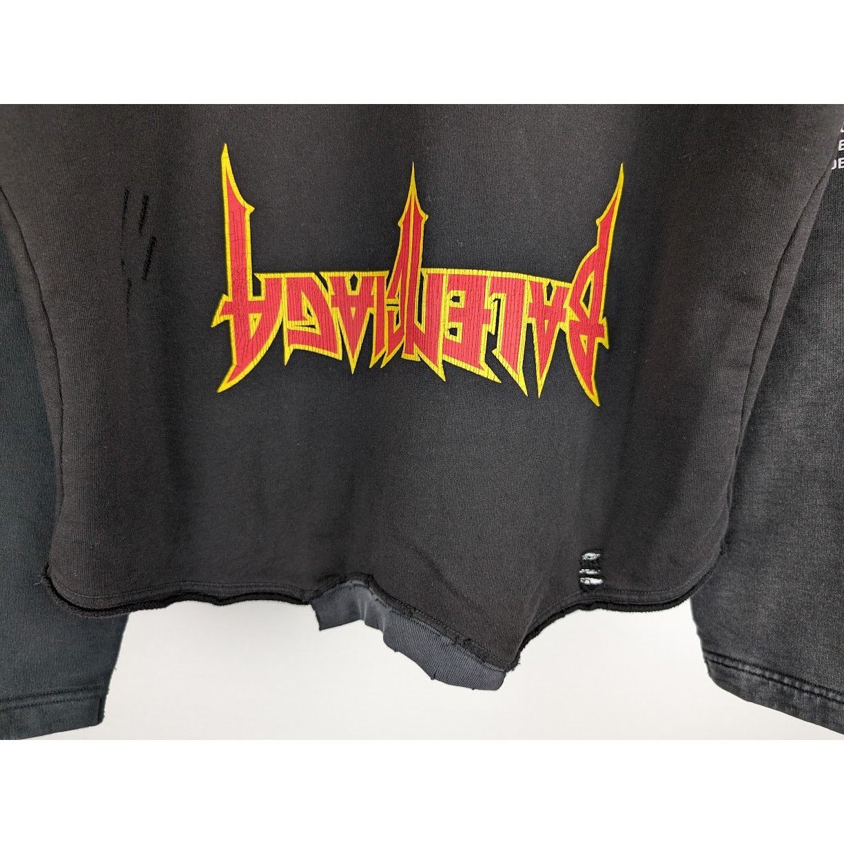 Balenciaga o1rshd1 Hoodie in Black Size US M / EU 48-50 / 2 - 13 Thumbnail