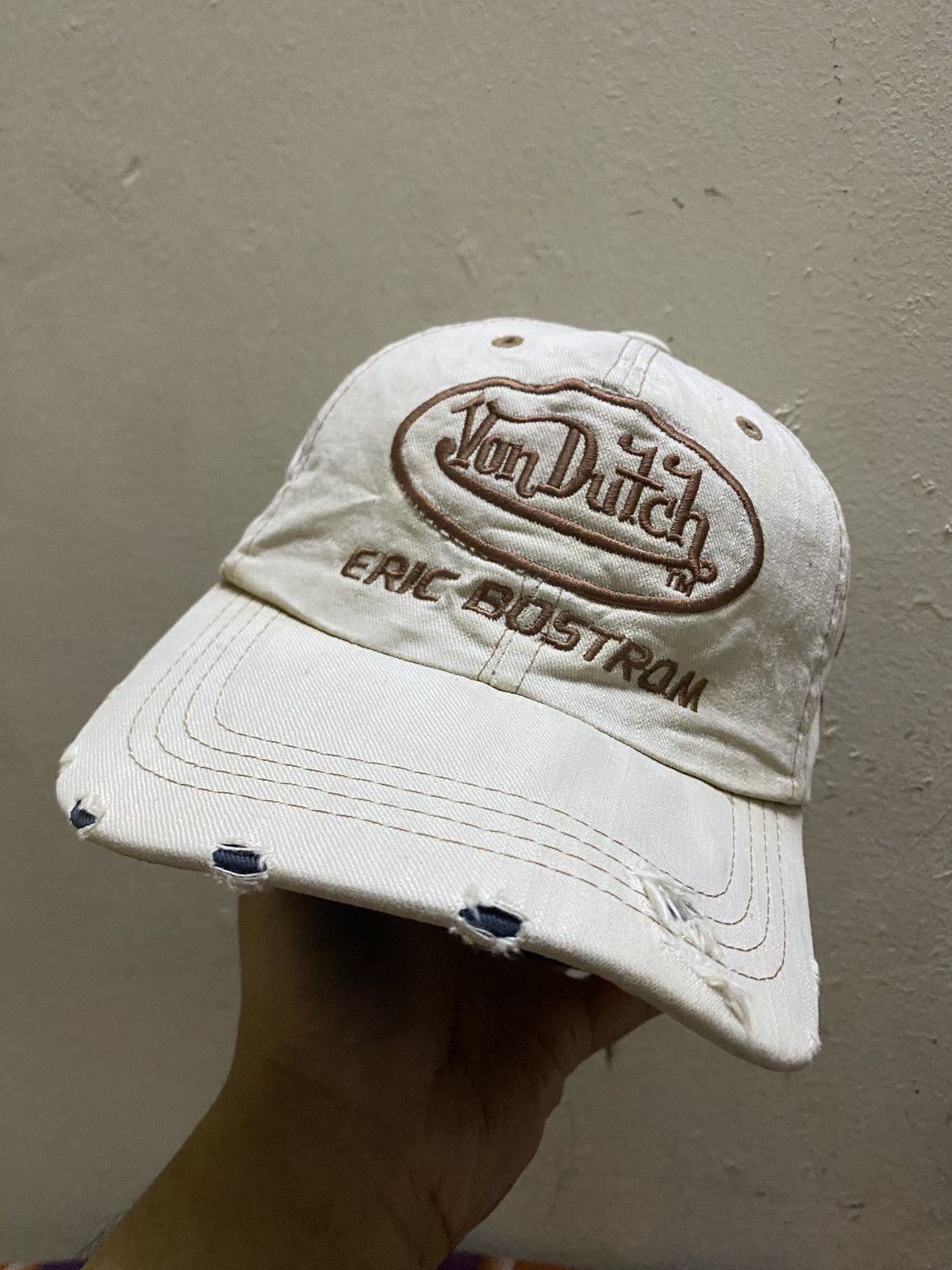 Vintage Vintage Von Dutch Eric Bostrom Hats Distressed Design Size ONE SIZE - 1 Thumbnail