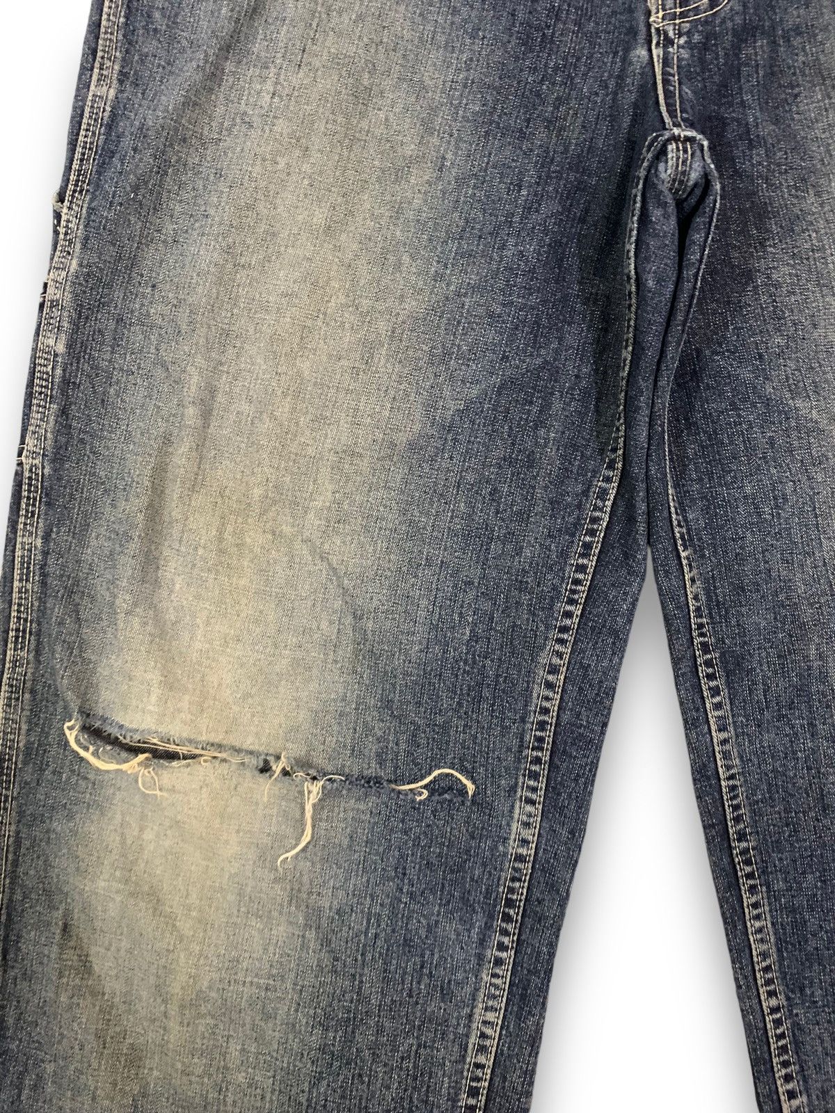 JNCO Vintage Japanese Big John Baggy Distressed Carpenter Jeans Size US 34 / EU 50 - 6 Thumbnail