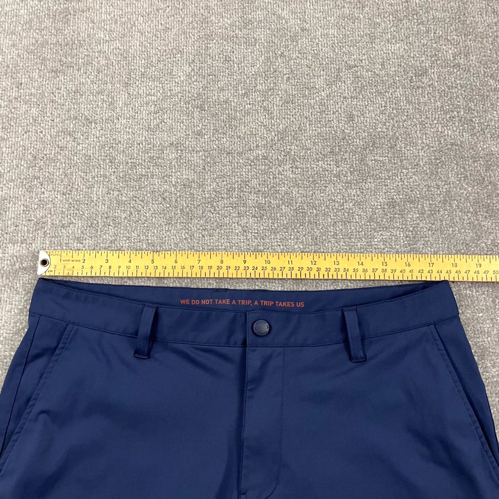 Rhone RHONE Mens 34 x 33 Blue Straight Chino 5-Pocket Pants 100020 Commuter Lifestyle Size US 34 / EU 50 - 6 Thumbnail