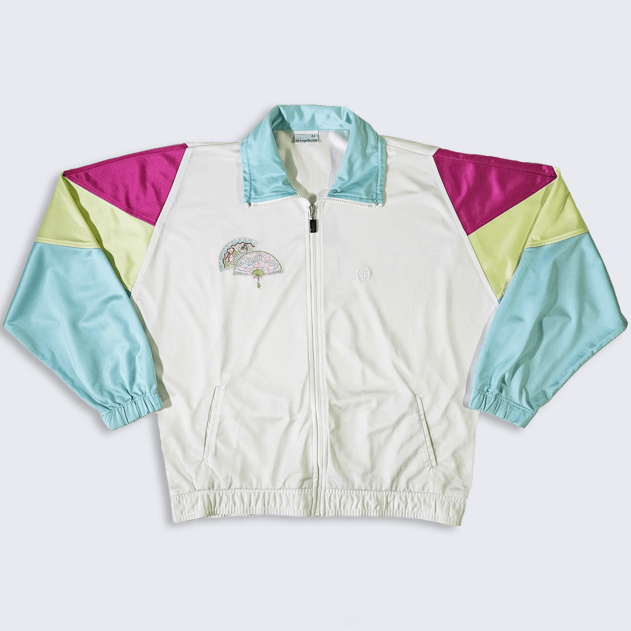 Sergio Tacchini Sergio Tacchini Vintage 90s Pastel Fans Track Jacket Size US M / EU 48-50 / 2 - 1 Thumbnail