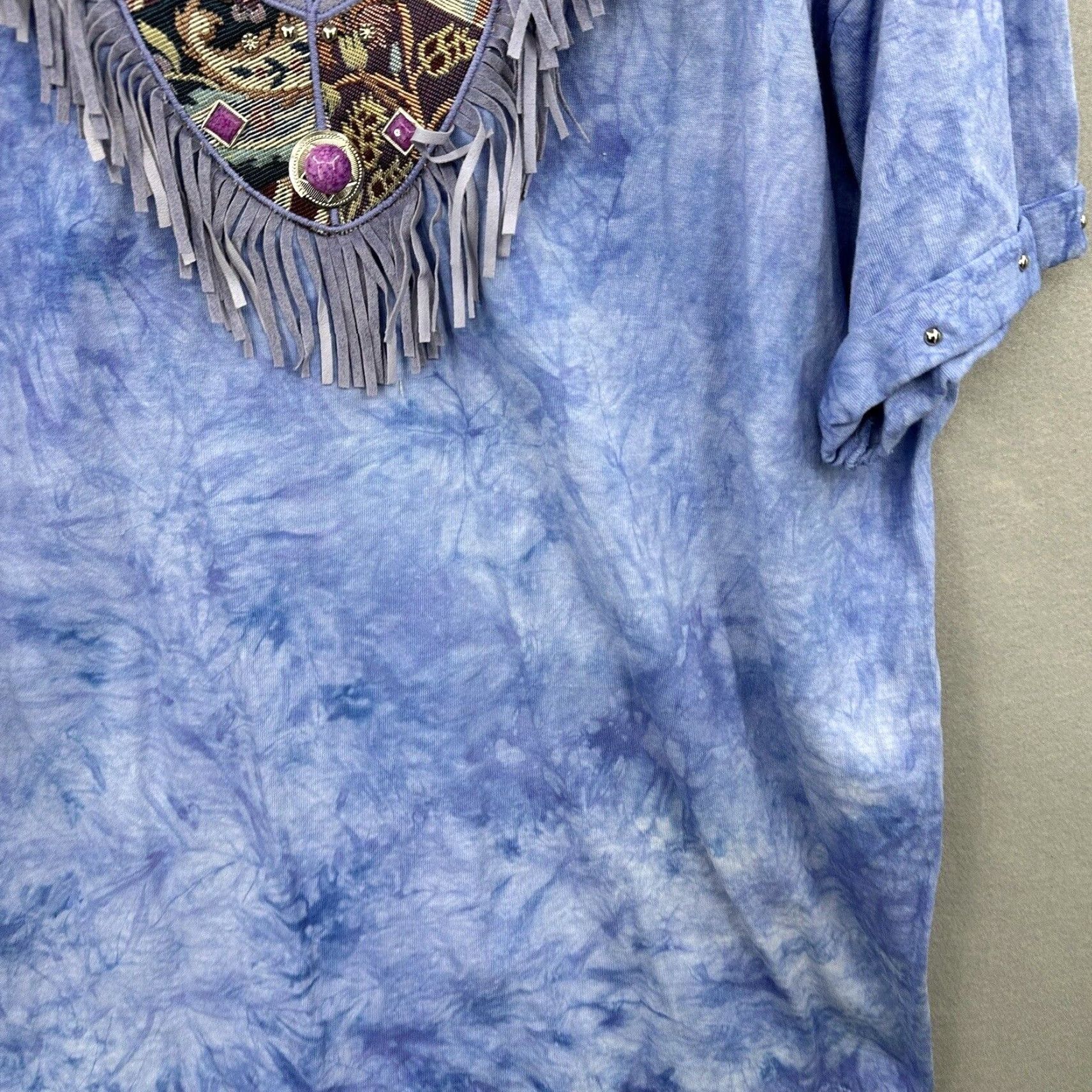 Express VTG Art Express Shirt Womens XL Fringe Western Cottagecore 90s y2k Los Angeles Size XL / US 12-14 / IT 48-50 - 6 Thumbnail