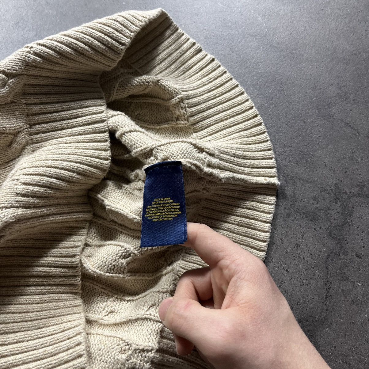 Polo Ralph Lauren Vintage Polo Ralph Lauren Cable Knit Sweater Old Money Mens Size US L / EU 52-54 / 3 - 13 Thumbnail