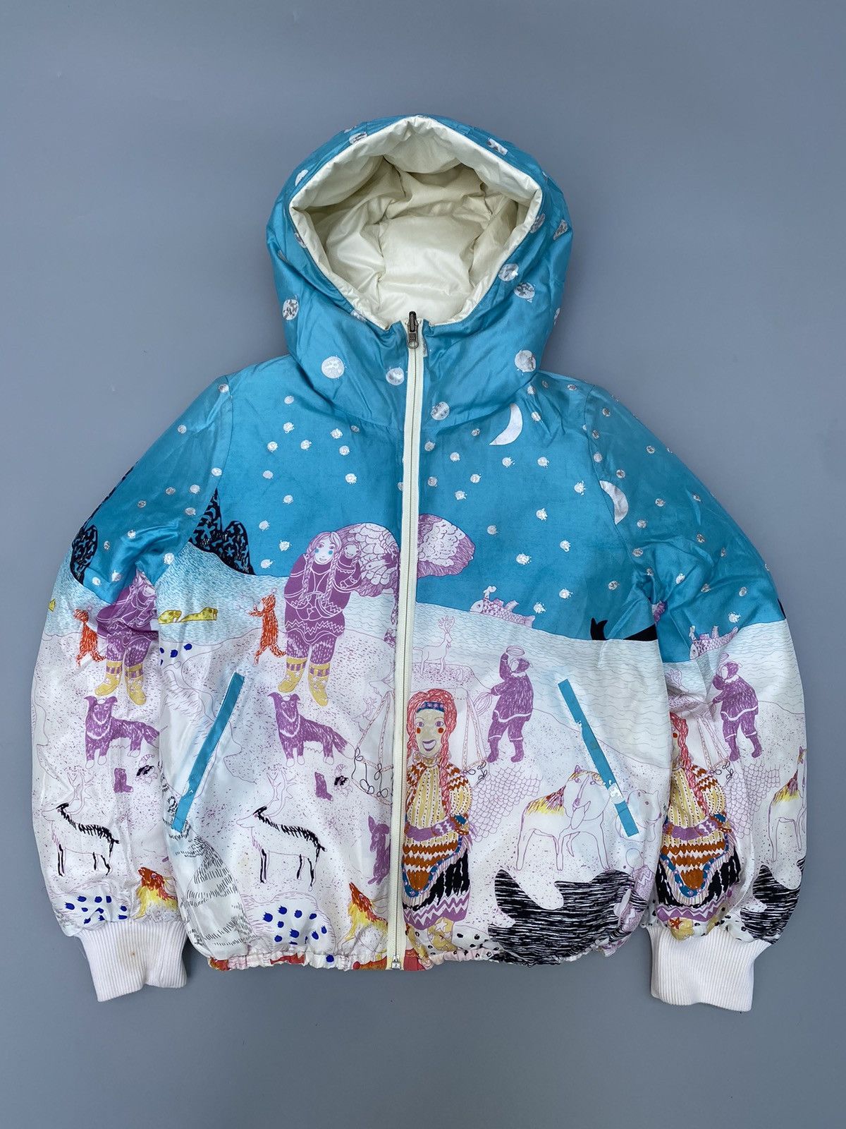 Tsumori Chisato Reversible Winter Living Print Puffer Down Jacket Size M / US 6-8 / IT 42-44 - 4 Thumbnail
